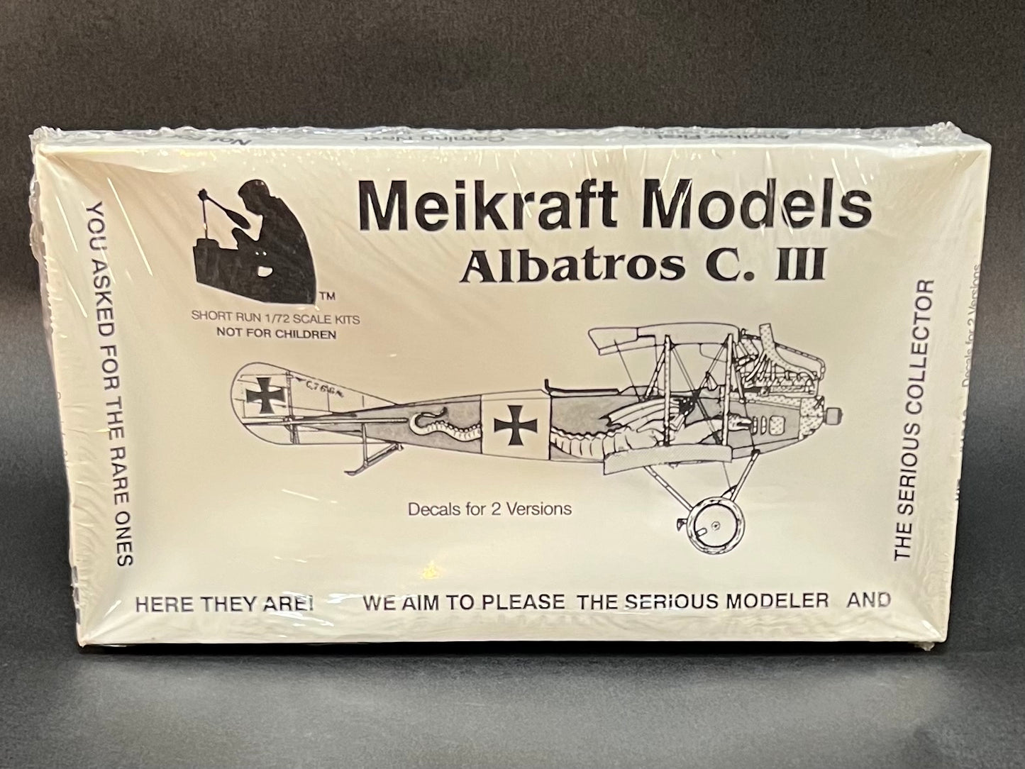 1980 Meikraft Models Kit 1712 1:72 Scale Albatros C. III