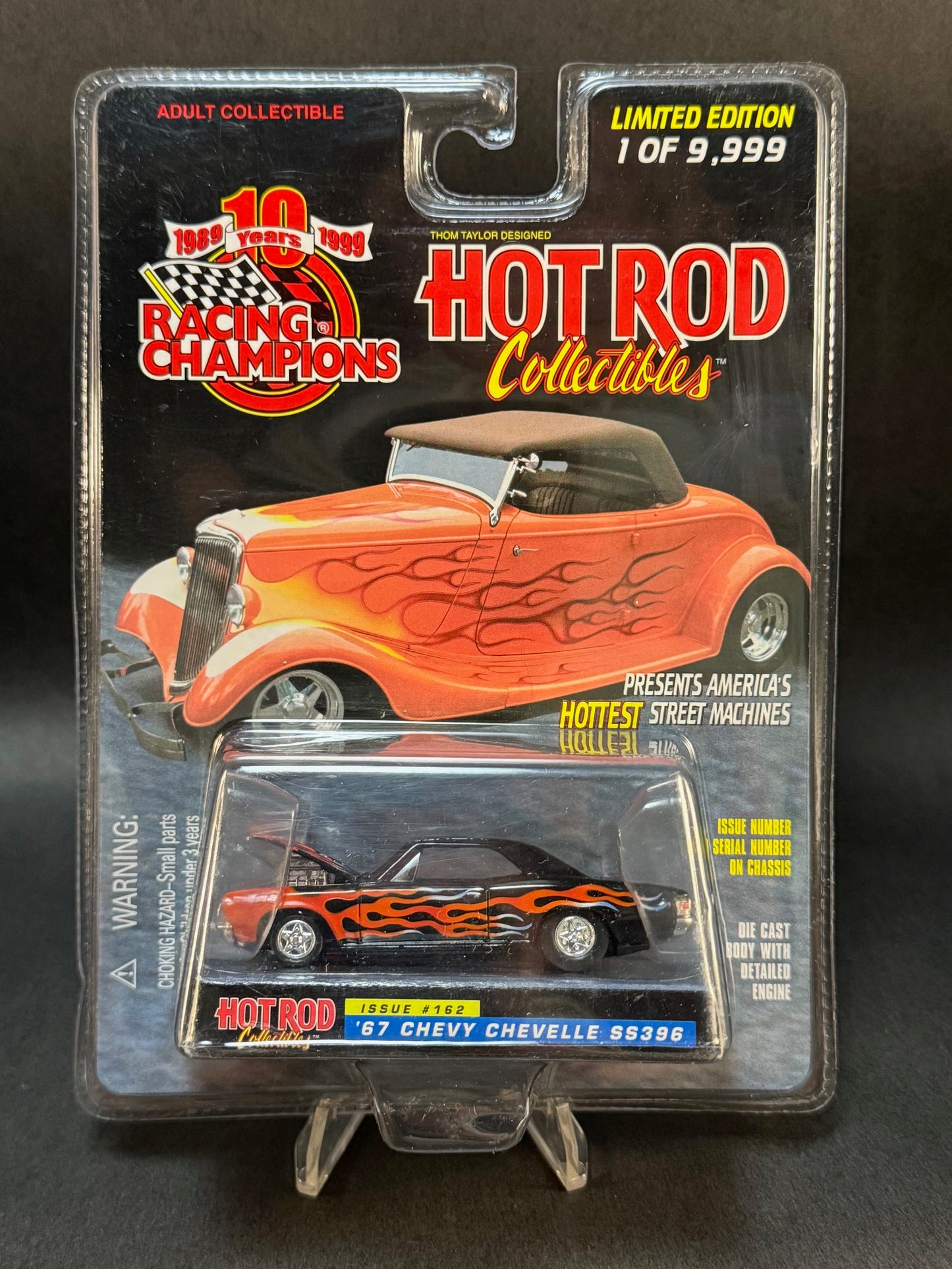 1999 Racing Champions Hot Rod Collectibles #162 '67 Chevy Chevelle, Black