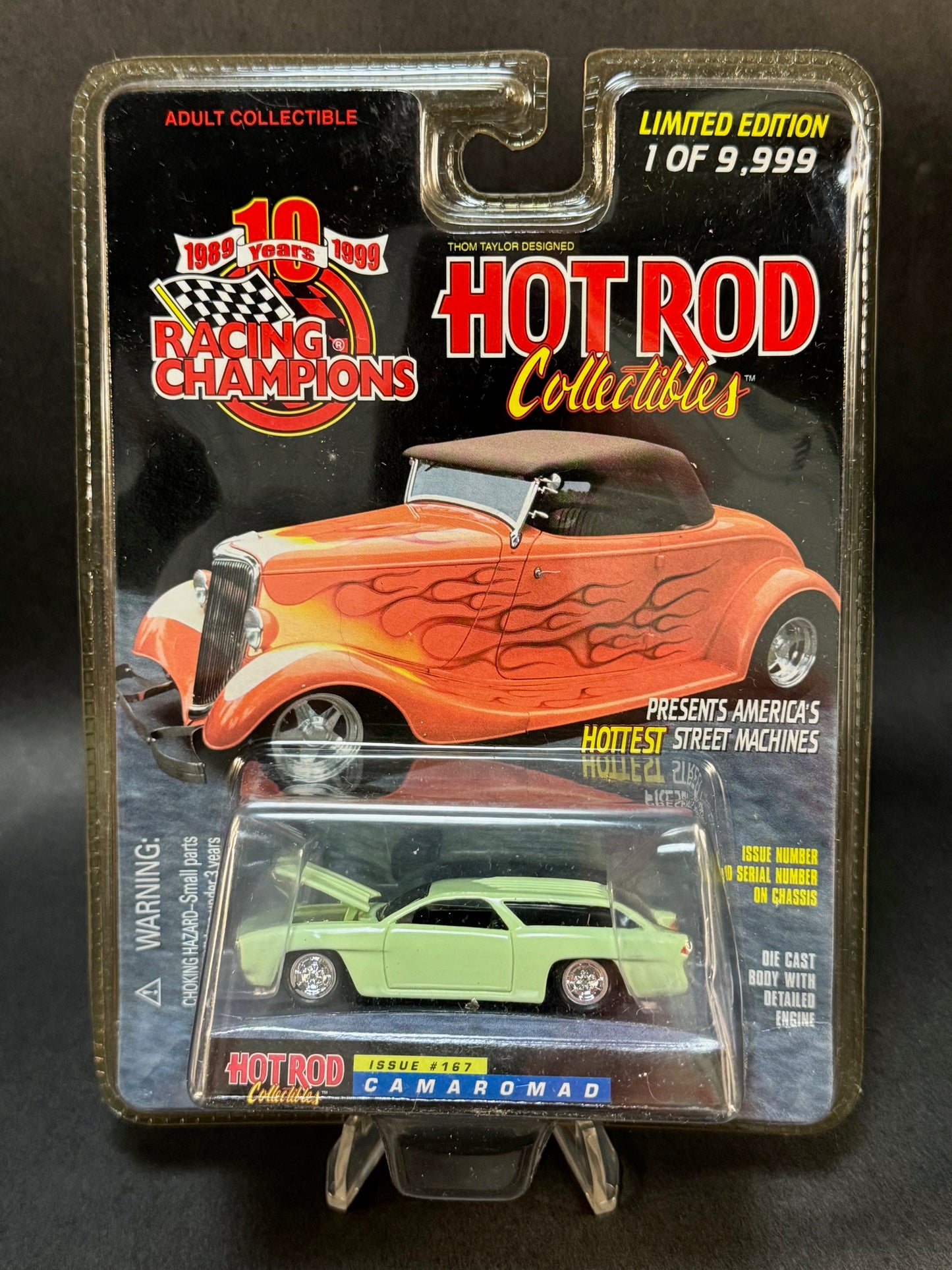 1999 Racing Champions Hot Rod Collectibles #167 Camaromad, Green