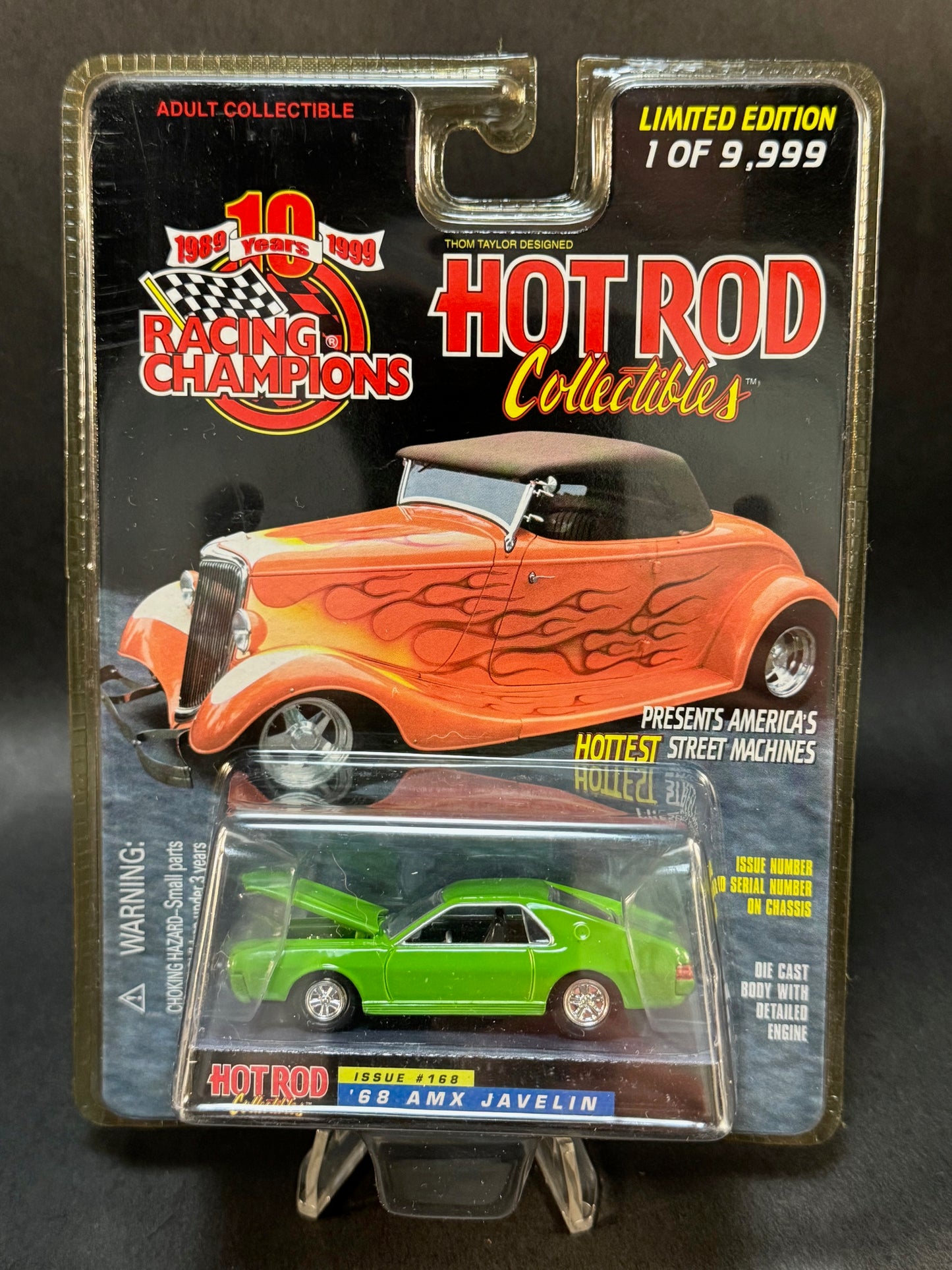 1999 Racing Champions Hot Rod Collectibles #168 '68 AMX Javelin, Green