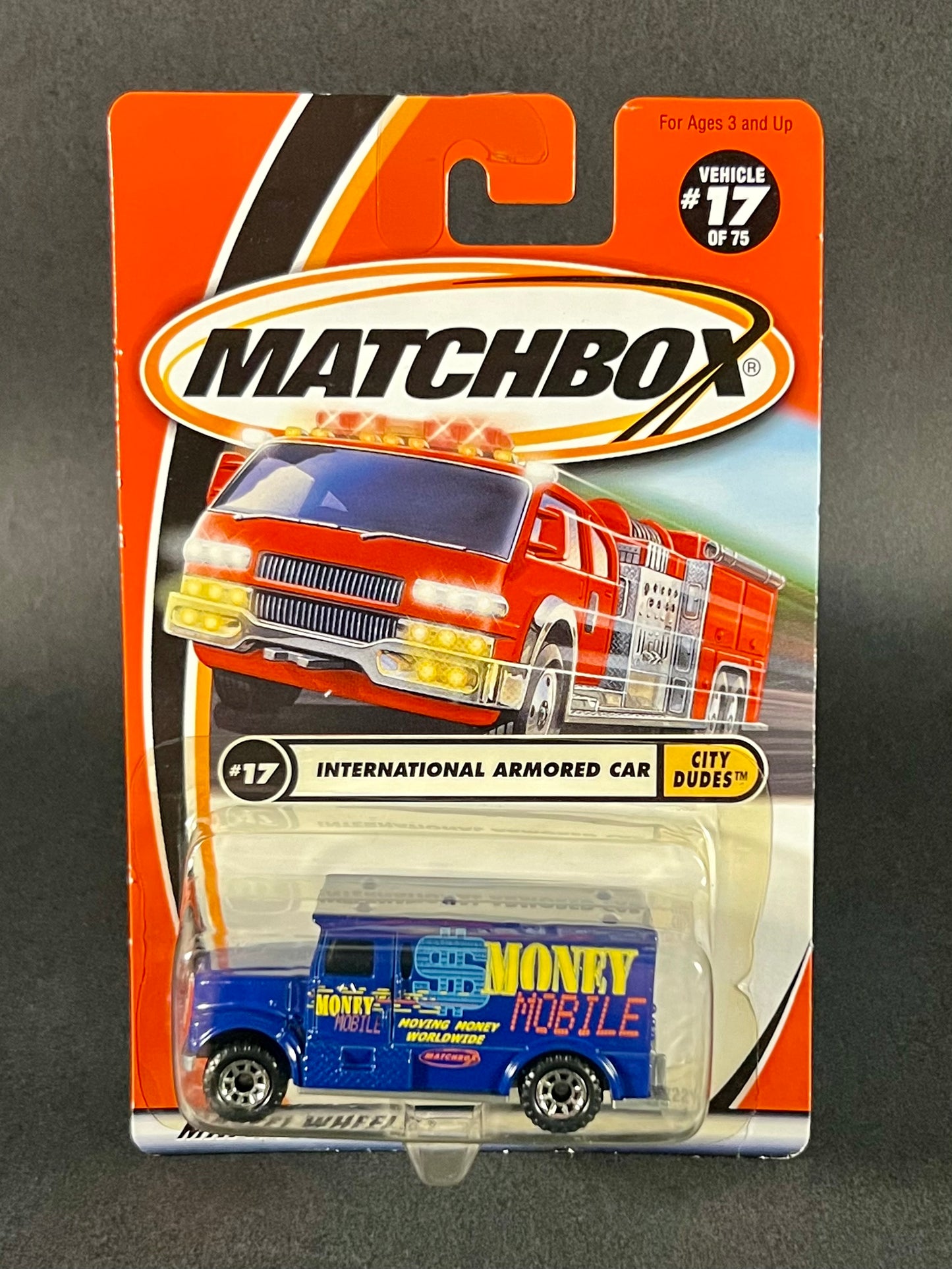 Matchbox 2000 City Dudes #17 International Armored Car, Blue