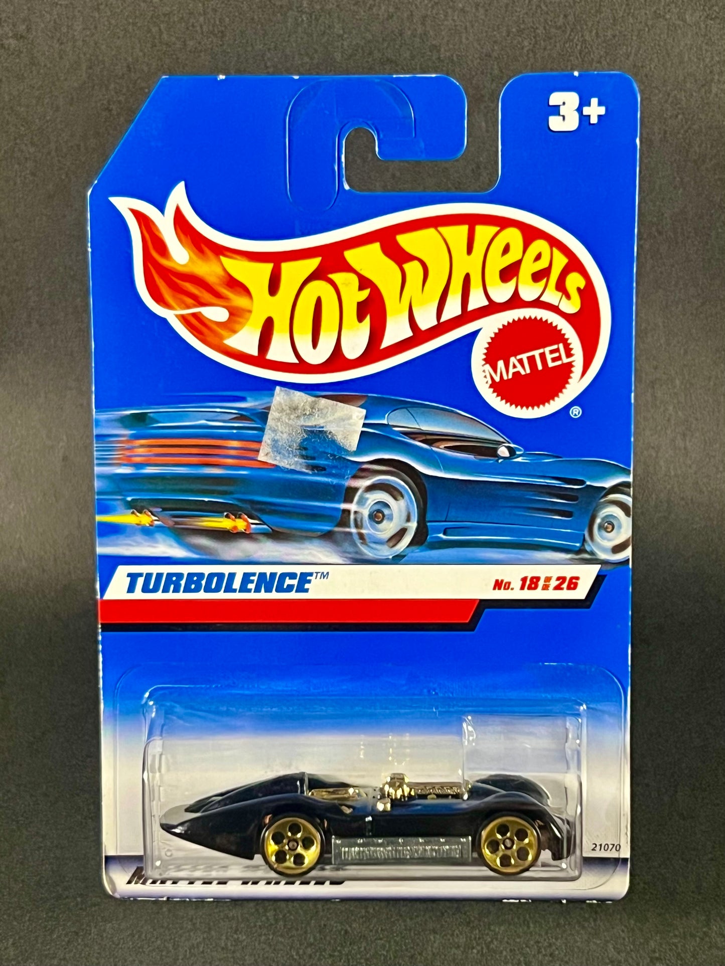 1998 Hot Wheels 1999 First Editions #18 Turbolence, Black