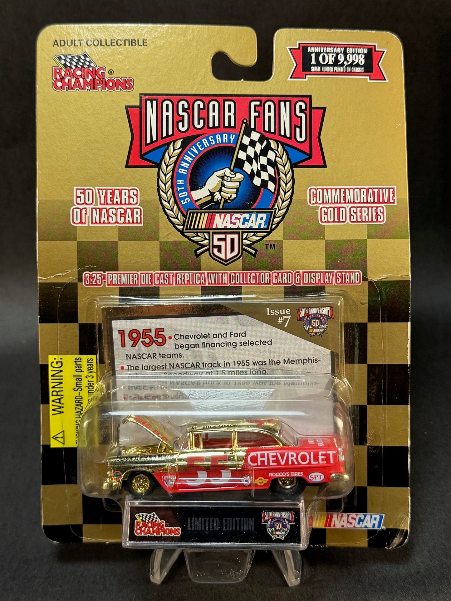 1998 Racing Champions NASCAR Commemorative Gold Issue #7 Buck Gibson #55
