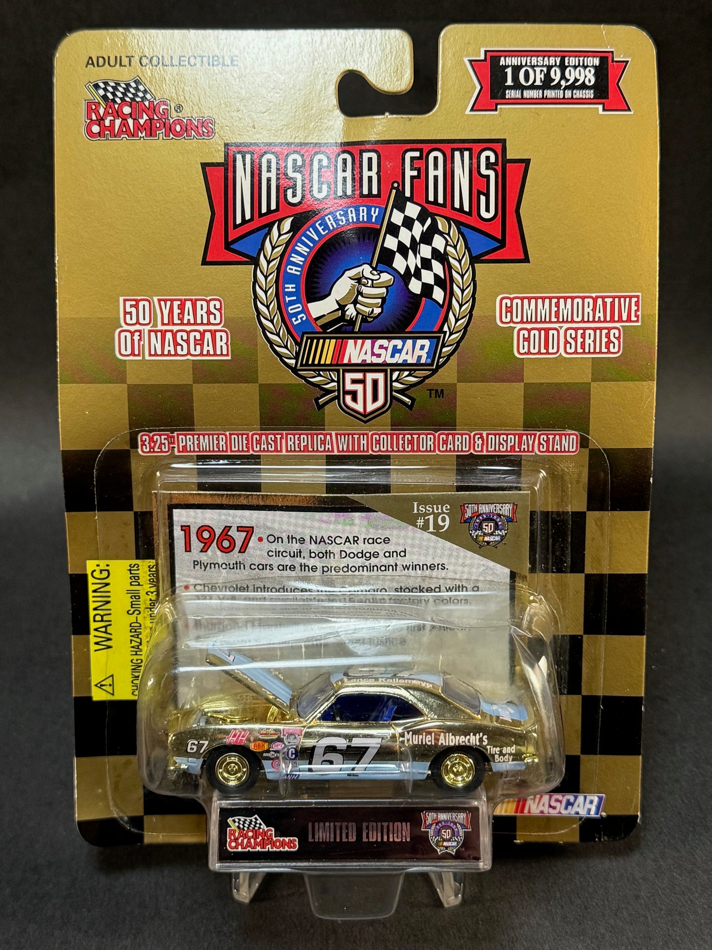 1998 Racing Champions NASCAR Commemorative Gold Issue #19 Lance Kallemeyn #67