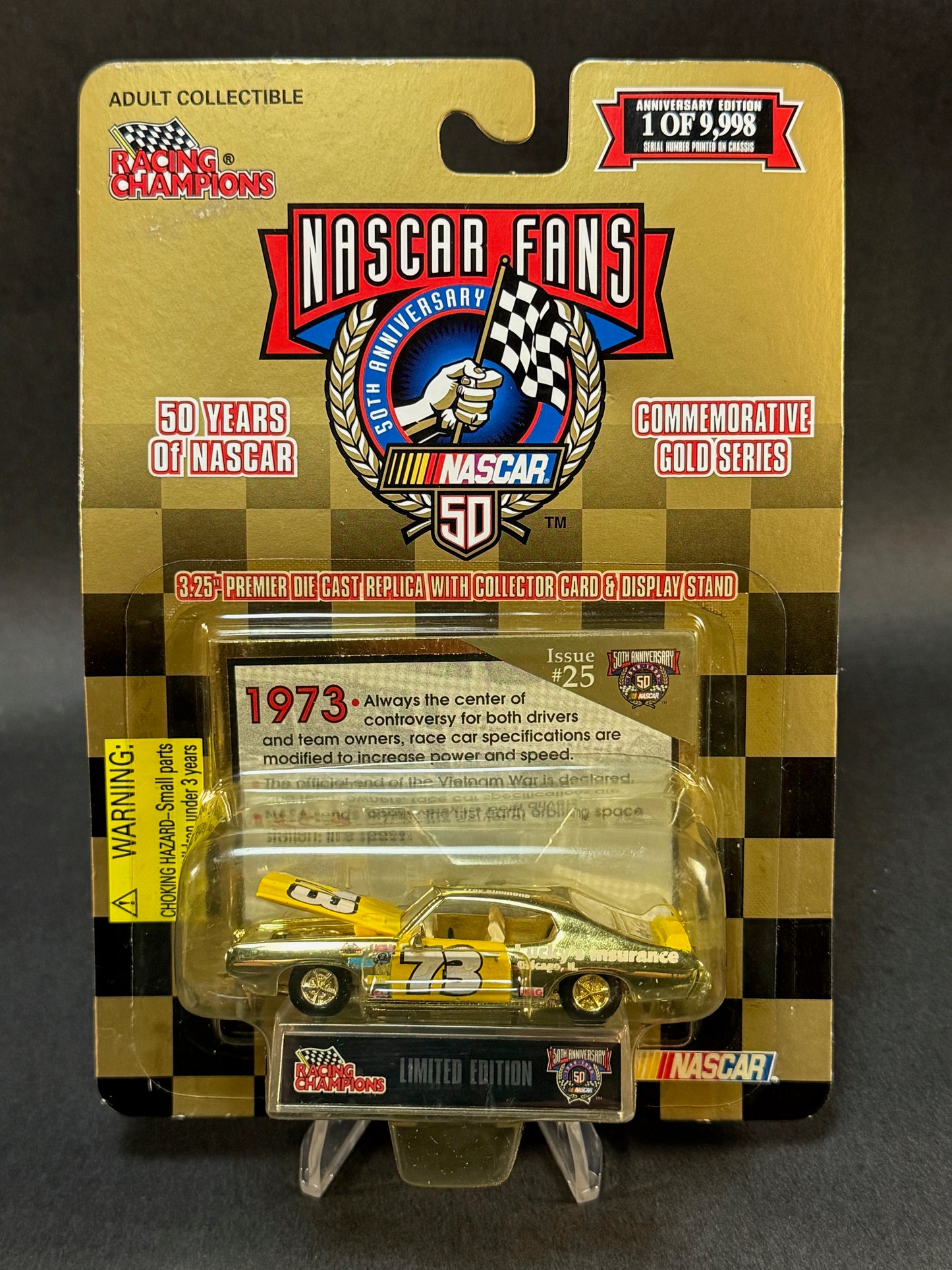 1998 Racing Champions NASCAR Commemorative Gold Issue #25 Troy Simmons #73