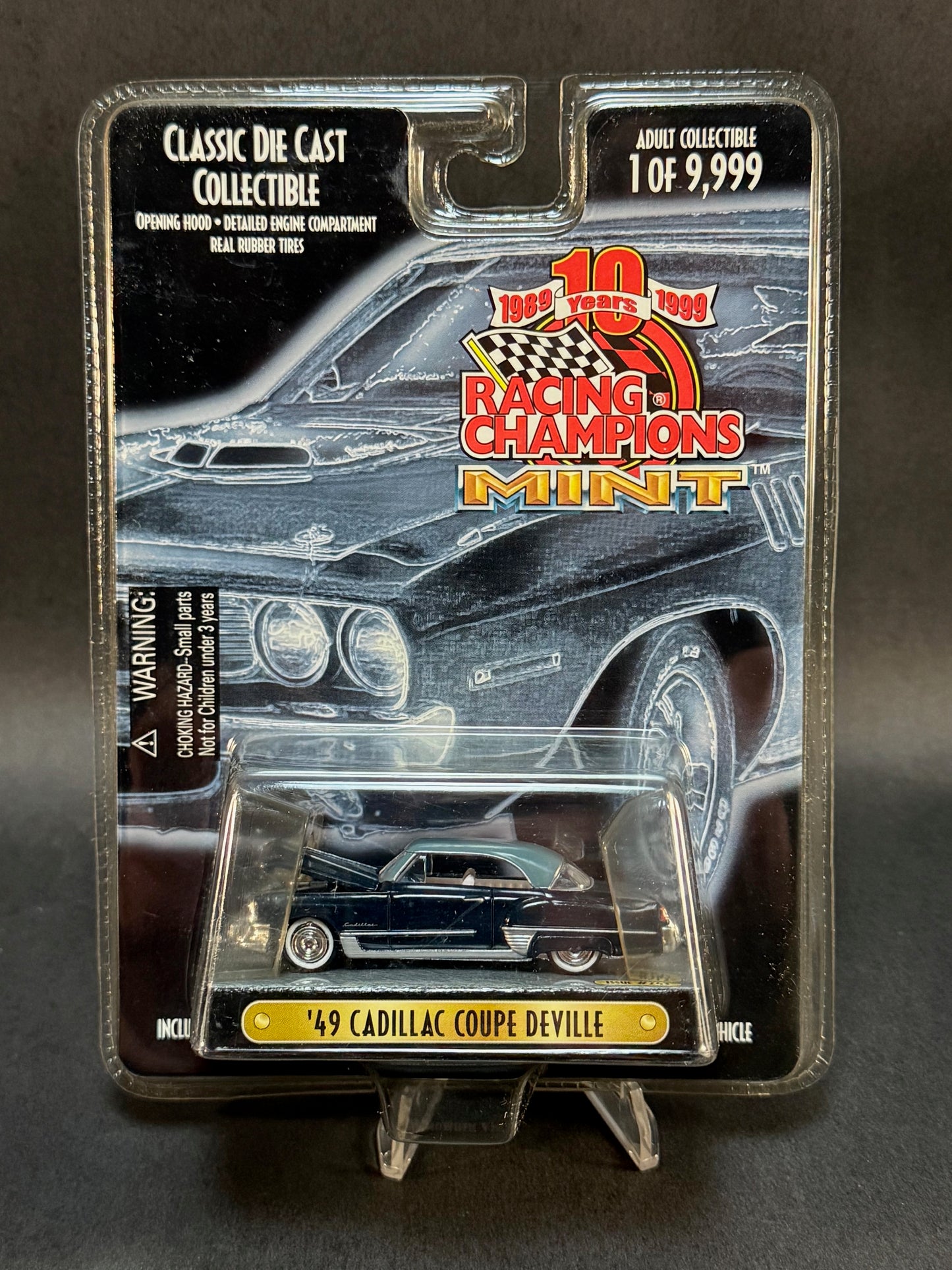 1999 Racing Champions MINT 10 Years #243 '49 Cadillac Coupe Deville, Blue