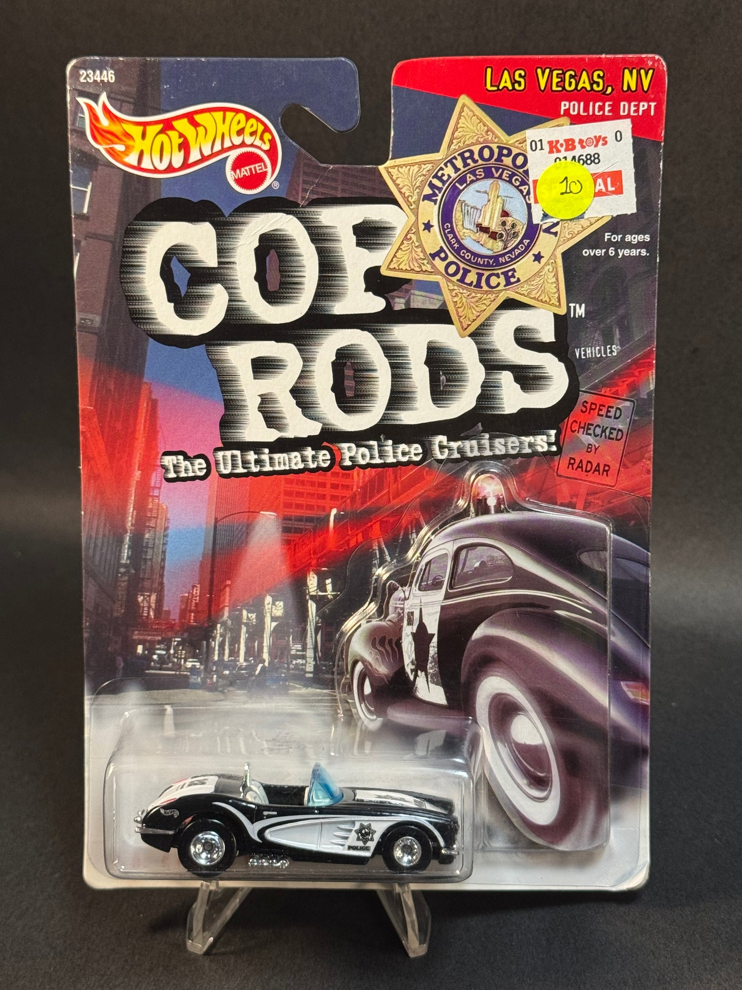 1999 Hot Wheels Cop Rods Las Vegas Nevada Police Dept '58 Corvette