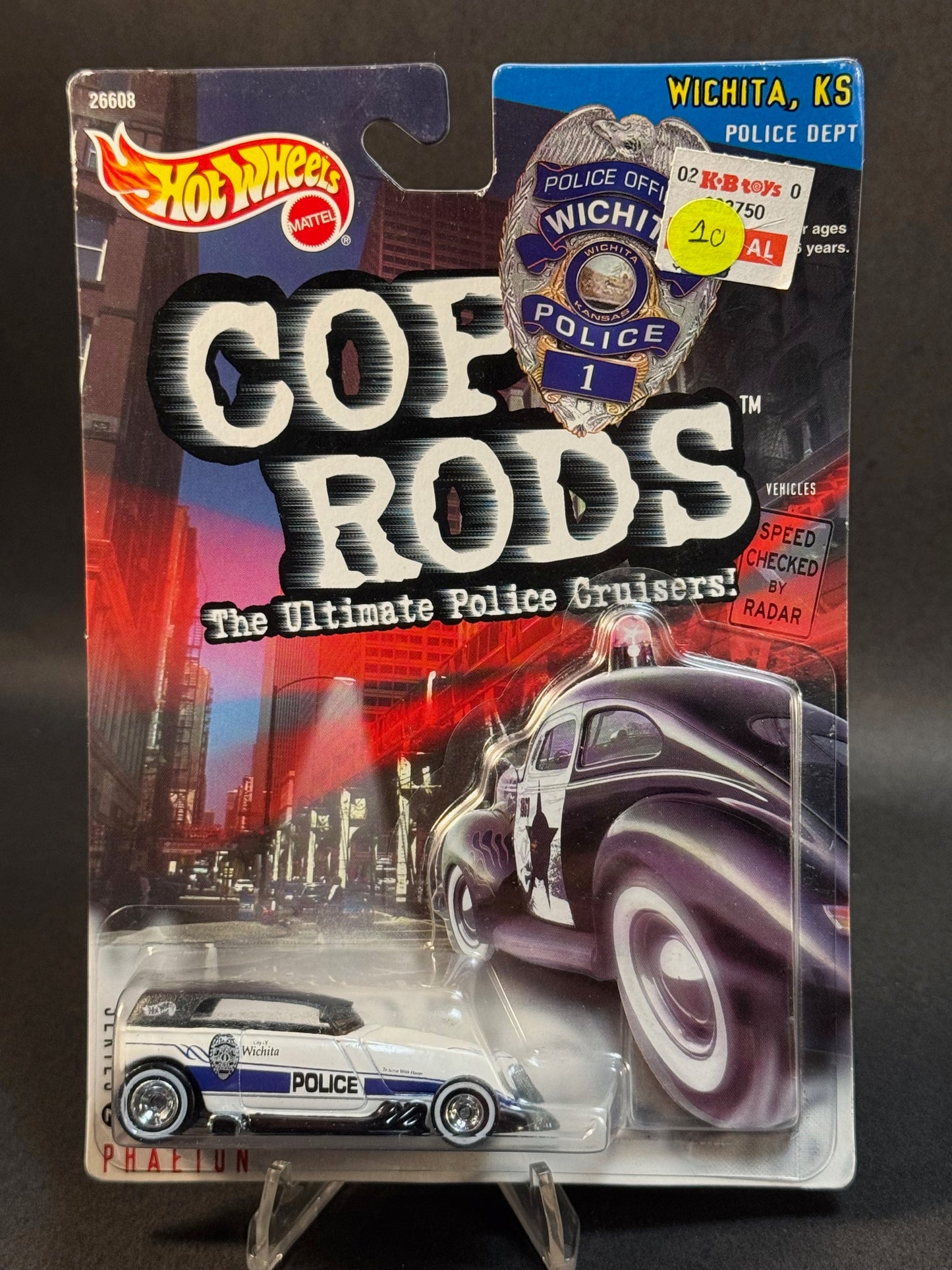 1999 Hot Wheels Cop Rods Series 2 Wichita, Kansas Police Phaeton