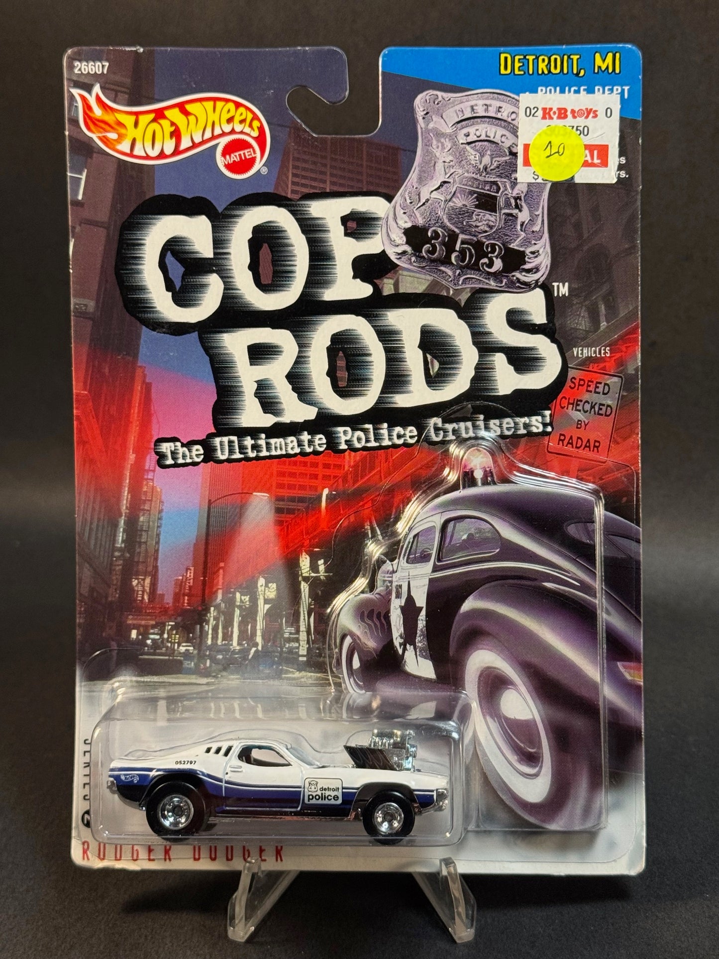 1999 Hot Wheels Cop Rods Series 2 Detroit, Michigan Police Rodger Dodger