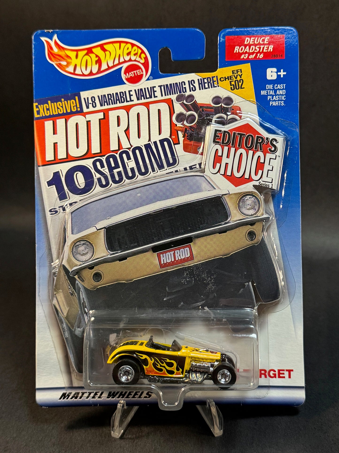 2000 Hot Wheels Editor's Choice Series 1 #3 Deuce Roadster, Yellow and Black