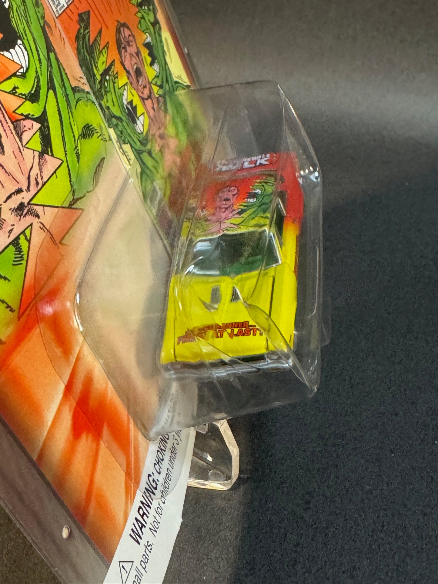 2003 Johnny Lightning The Incredible Hulk #20 1969 Chevy Nova, Red and Yellow