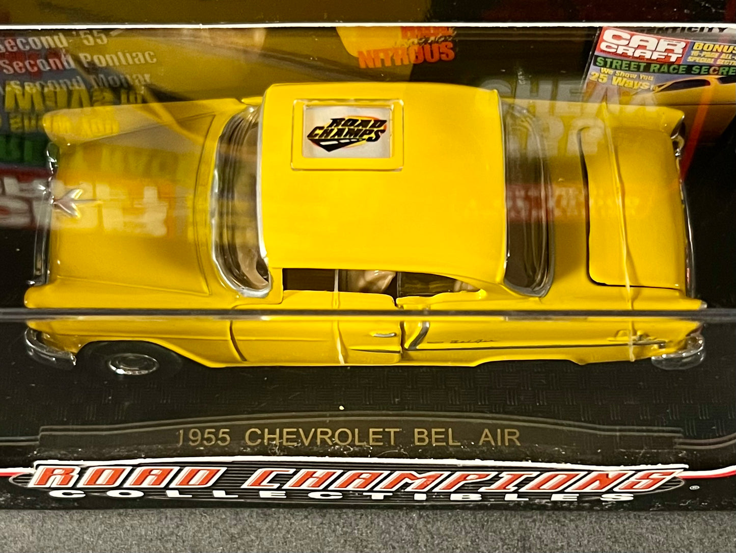1999 Road Champs Car Craft 1955 Chevrolet Bel Air, Yellow