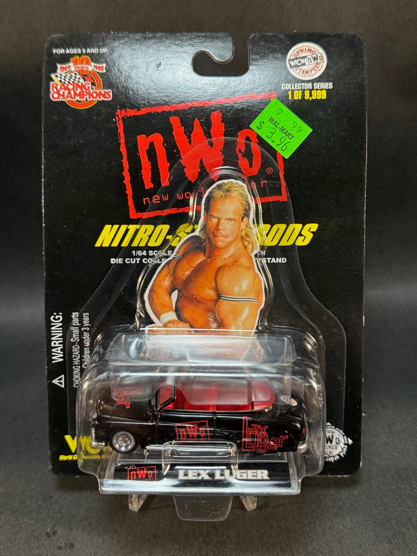 1999 Racing Champions NWO Nitro StreetRods Spring Stampede Lex Luger, Black and Red
