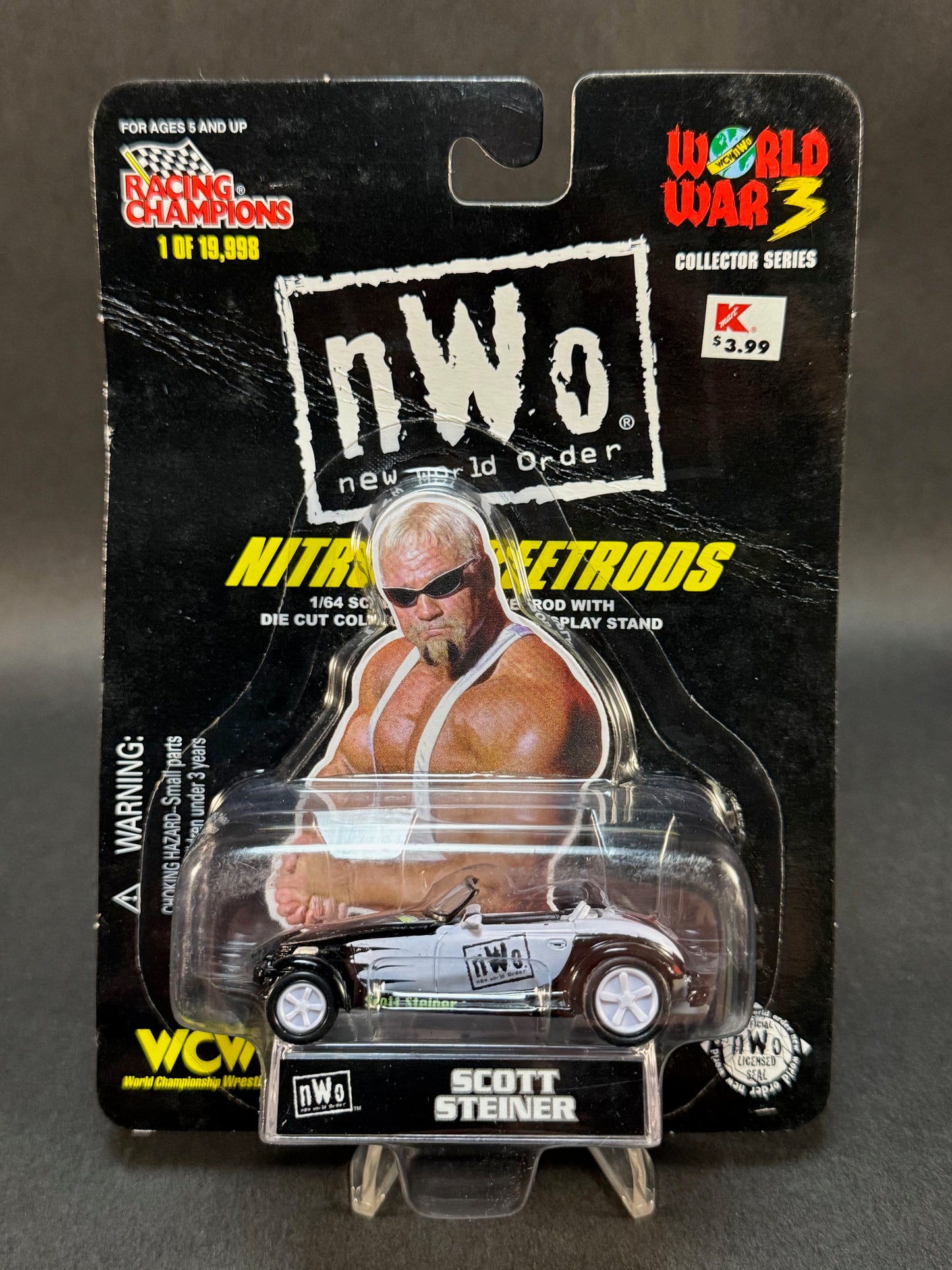 1998 Racing Champions NWO Nitro StreetRods World War 3 Scott Steiner, Black and White