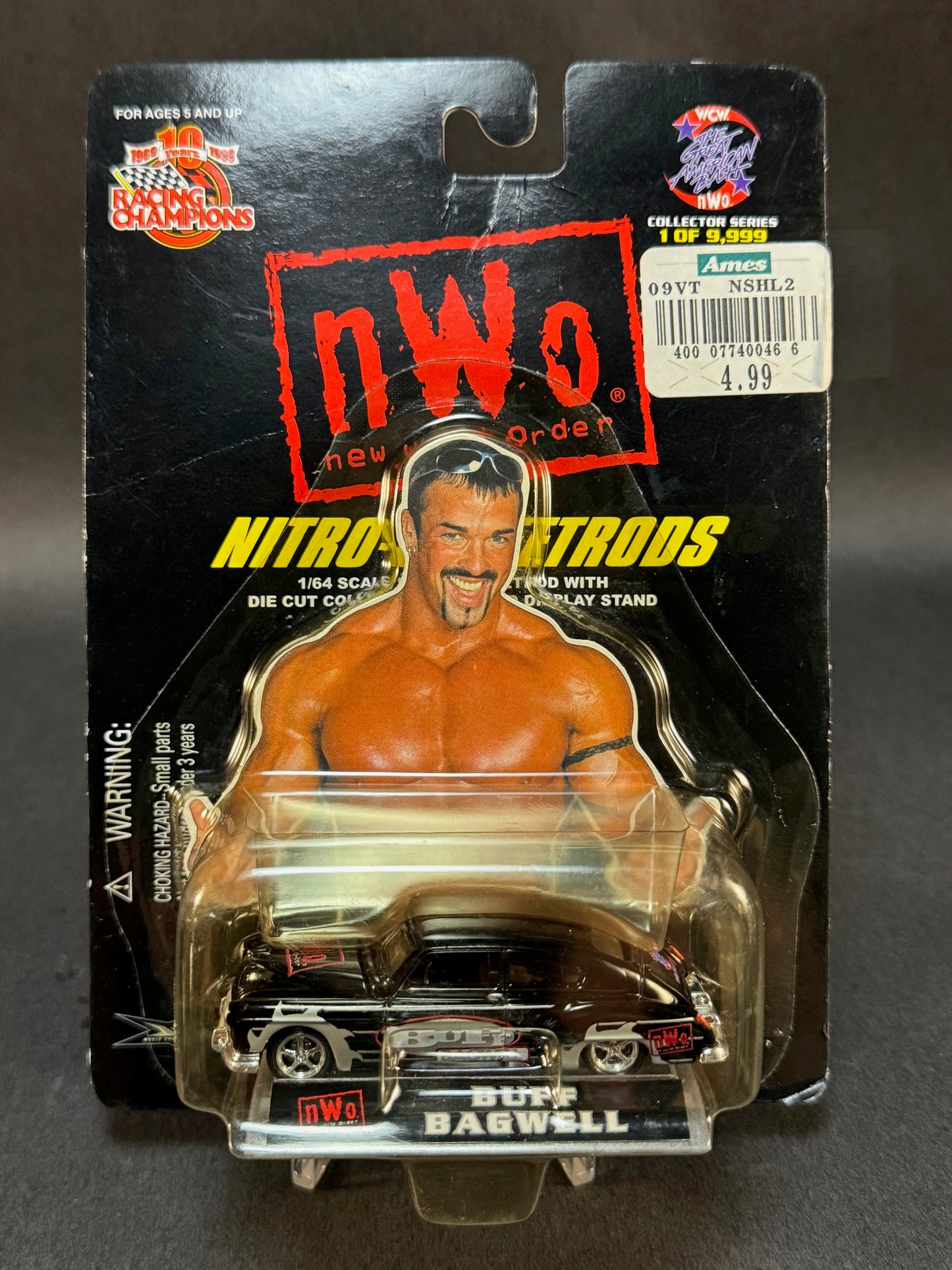 1999 Racing Champions NWO Nitro StreetRods Great American Bash Buff Bagwell, Black and Silver