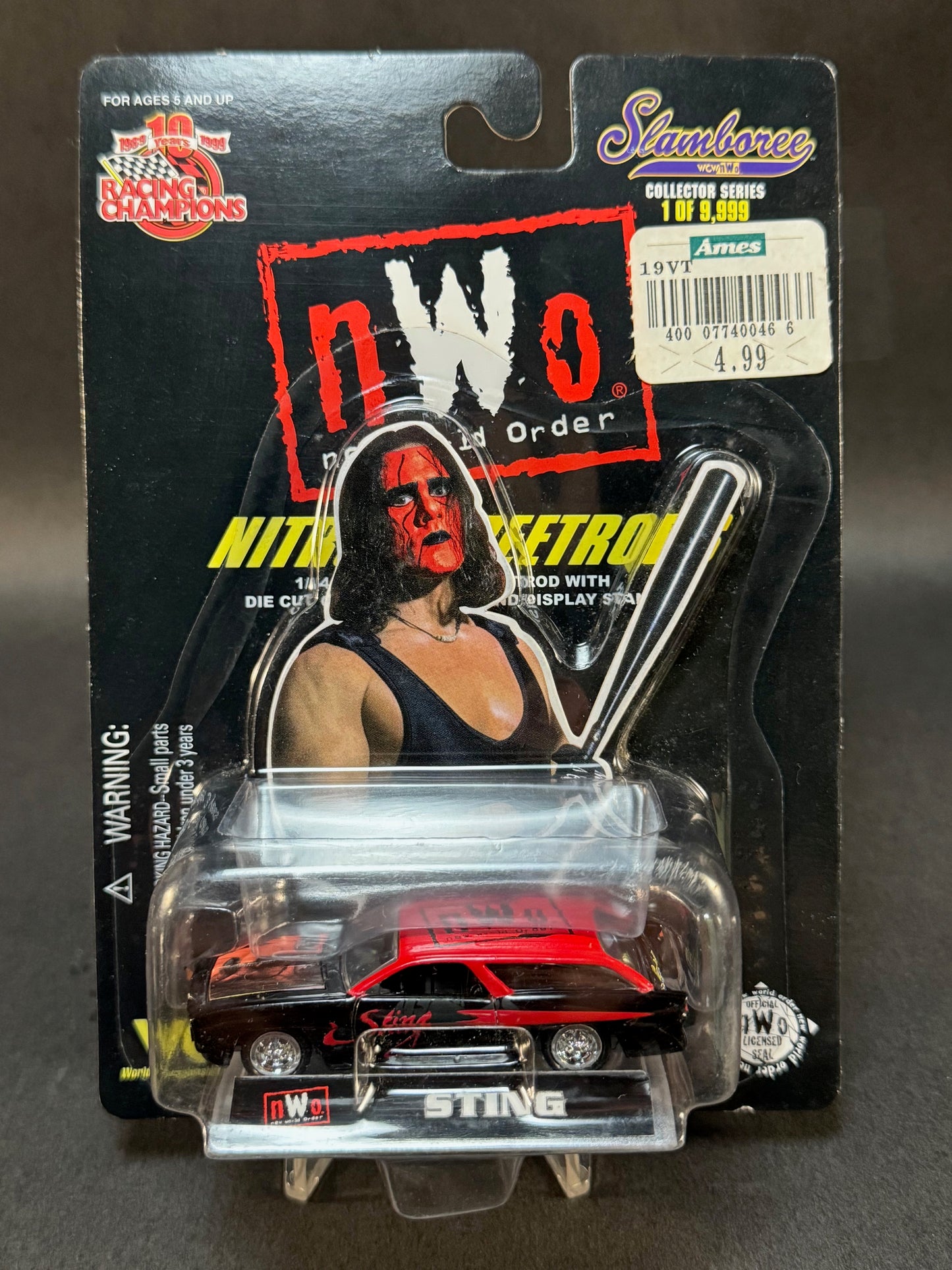 1999 Racing Champions NWO Nitro StreetRods Slamboree Sting, Black and Red