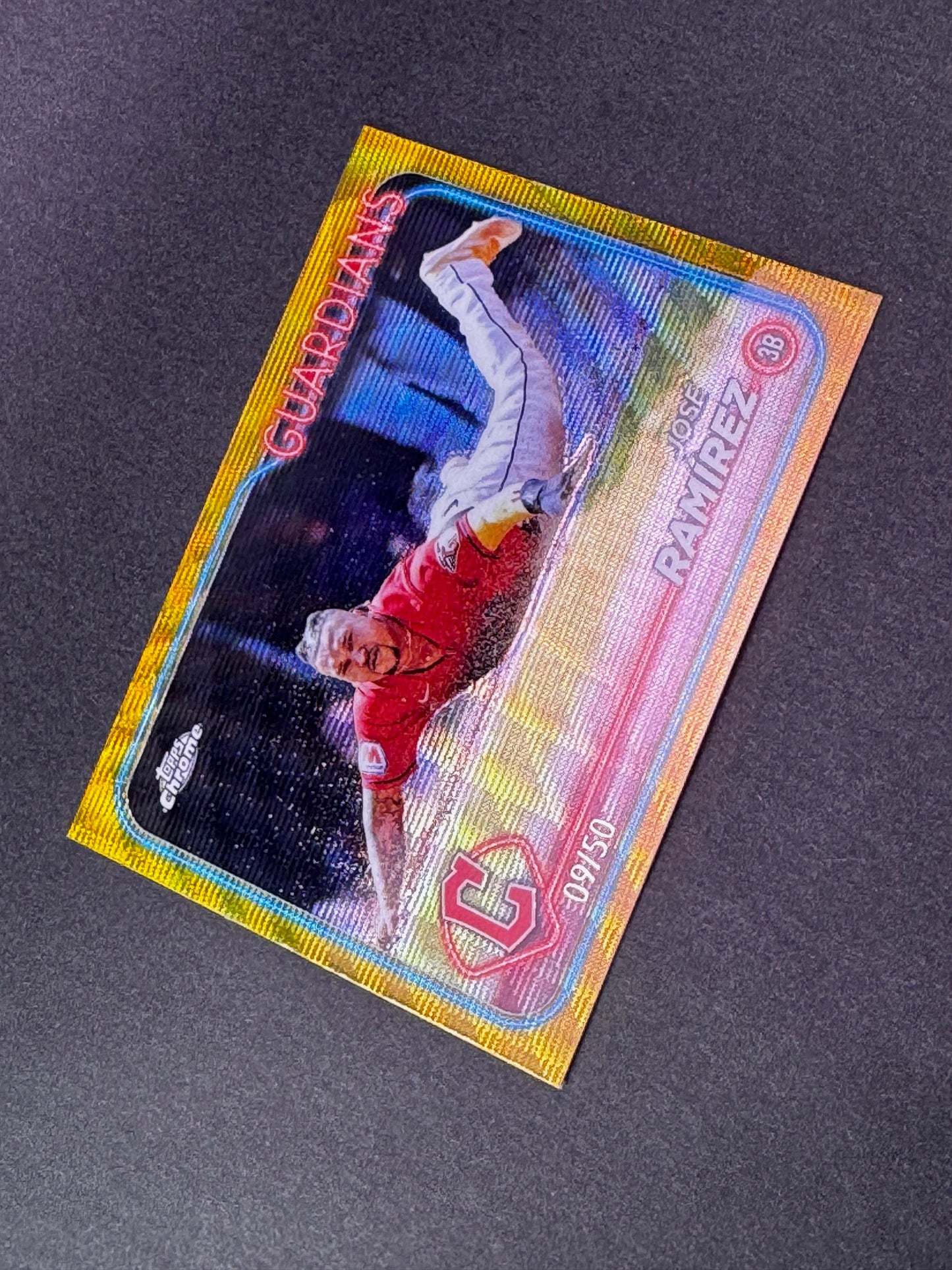 2024 Topps Chrome Gold Wave /50 Jose Ramirez Cleveland Guardians