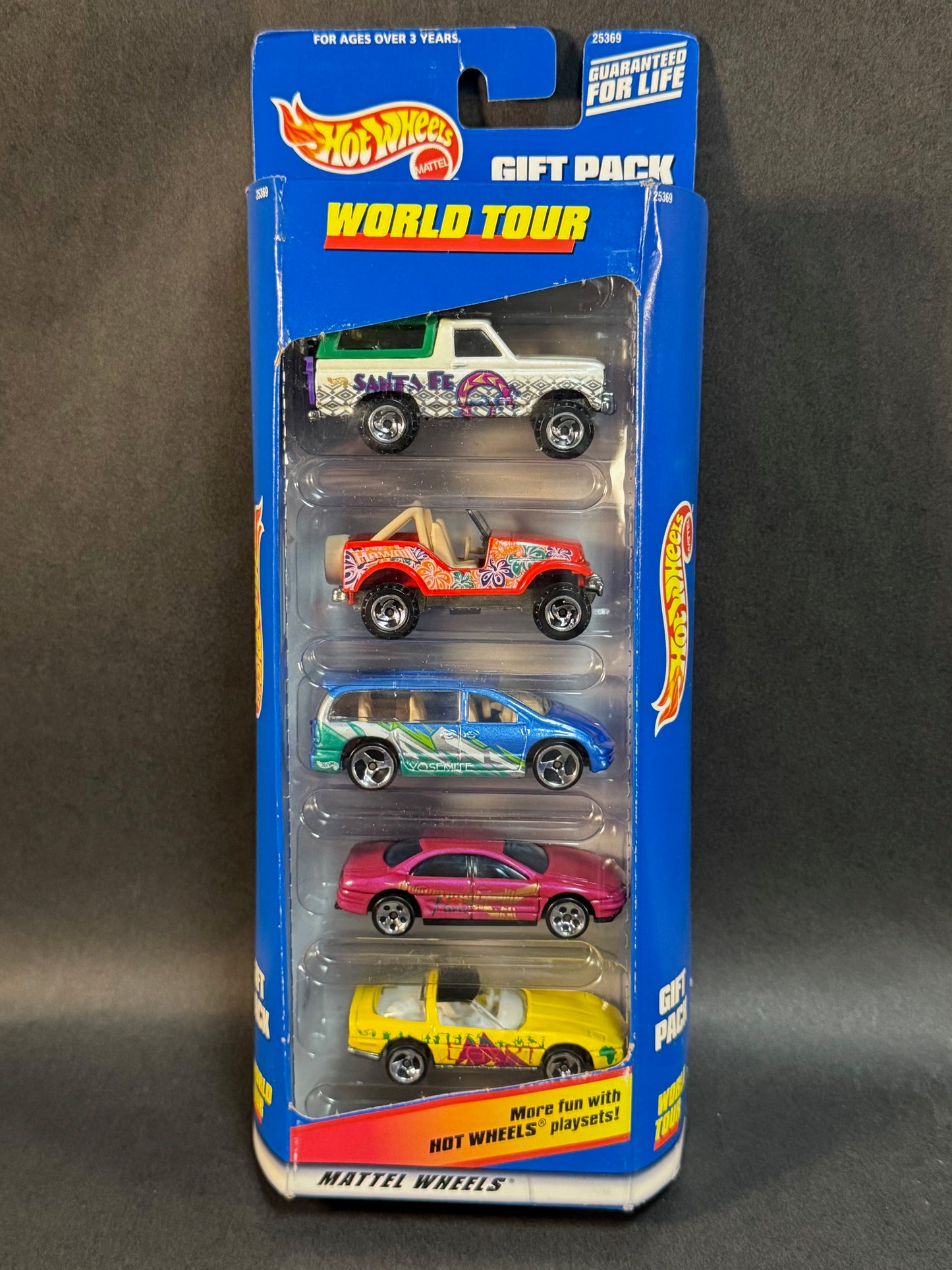 1998 Hot Wheels 5 Car Gift Pack World Tour
