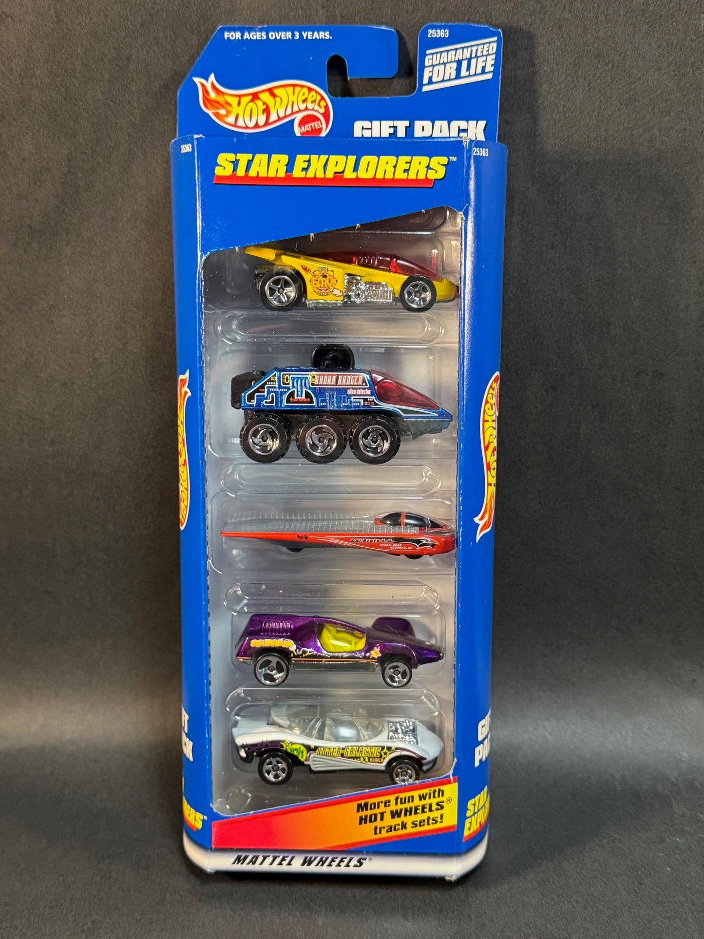 Vintage 1998 Hot Wheels 5 Car Gift Pack Star Explorers