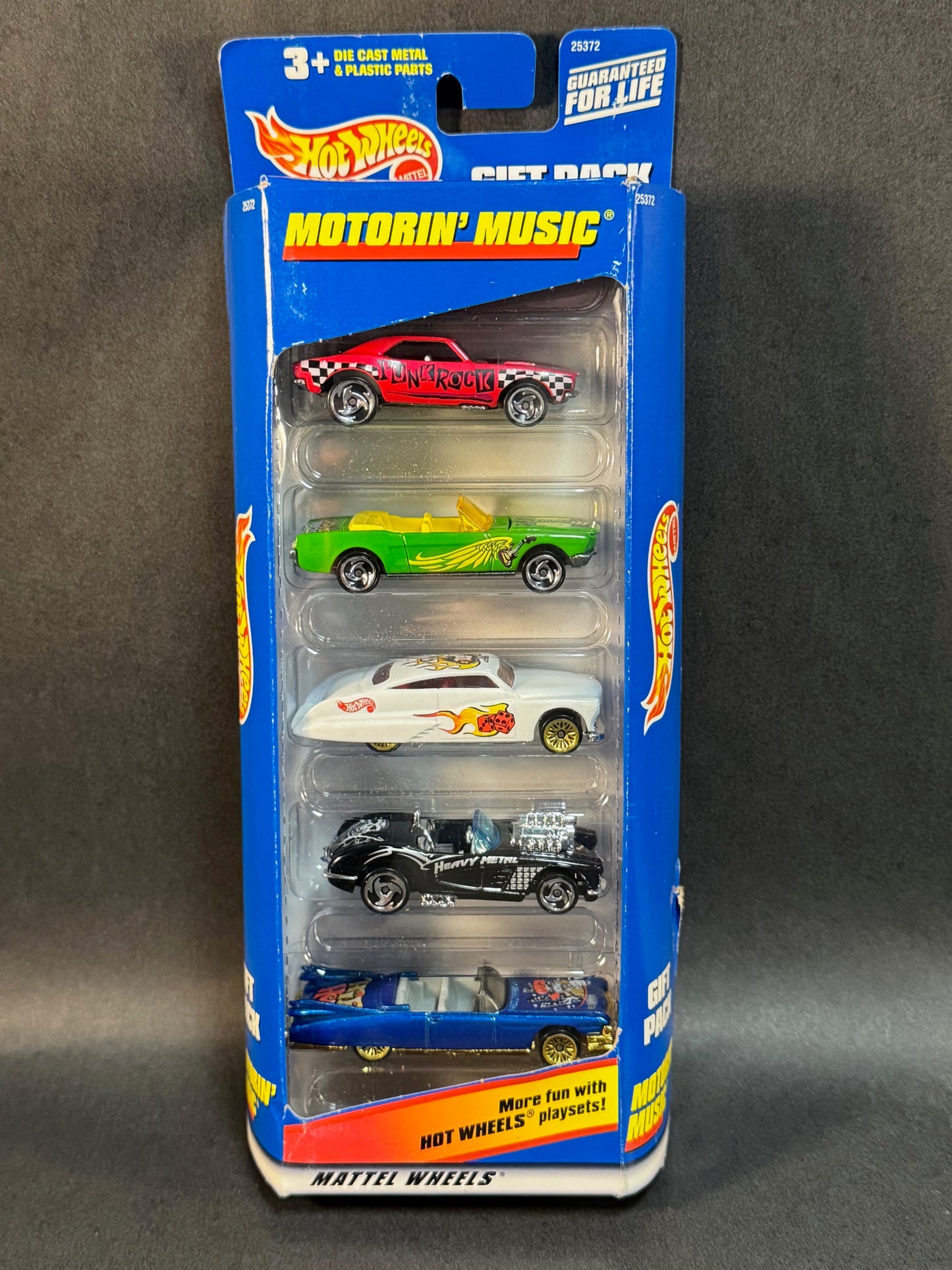 Vintage 1998 Hot Wheels 5 Car Gift Pack Motorin' Music