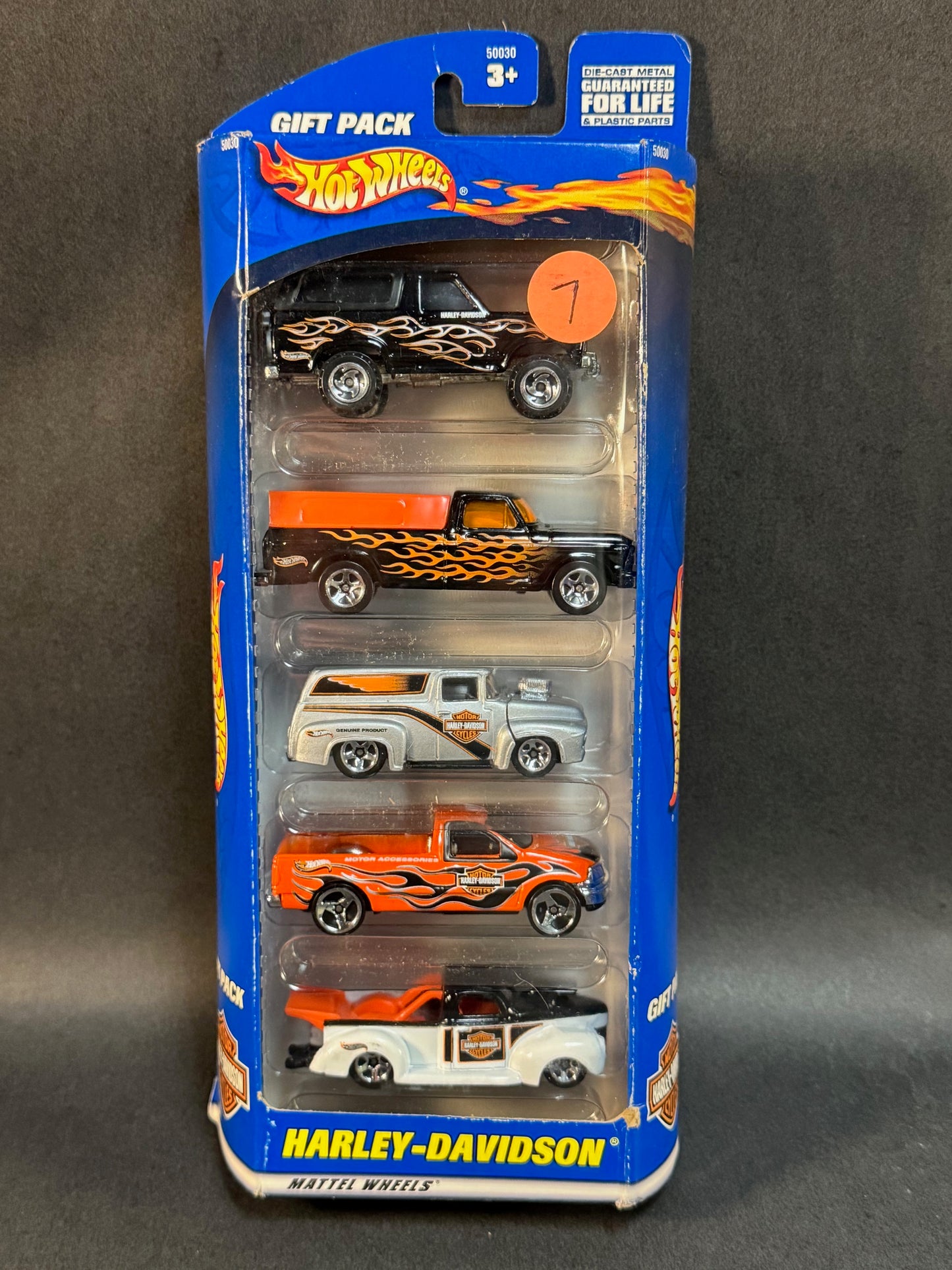 Vintage 2000 Hot Wheels 5 Car Gift Pack Harley Davidson