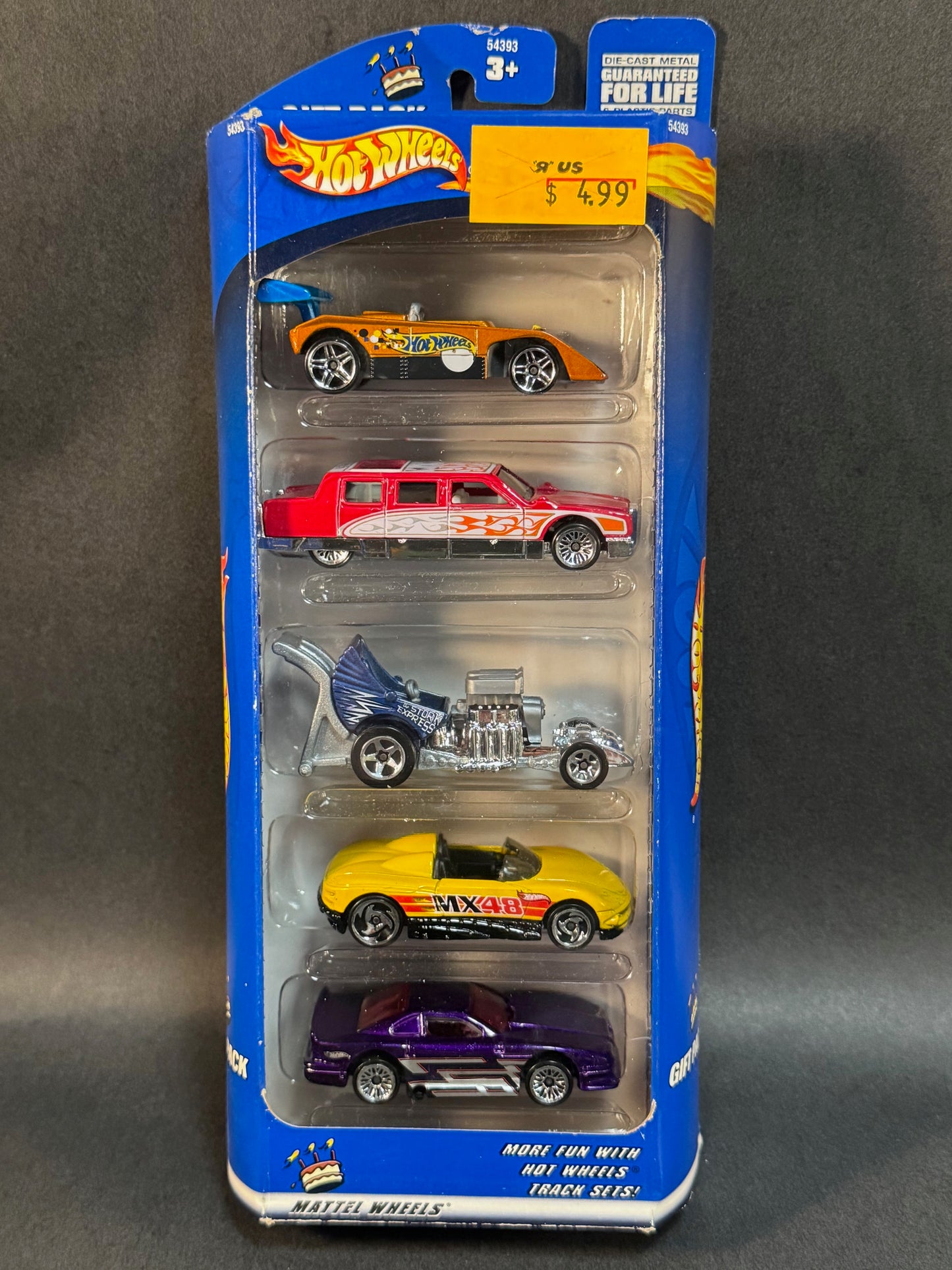 2000 Hot Wheels 5 Car Gift Pack Happy Birthday