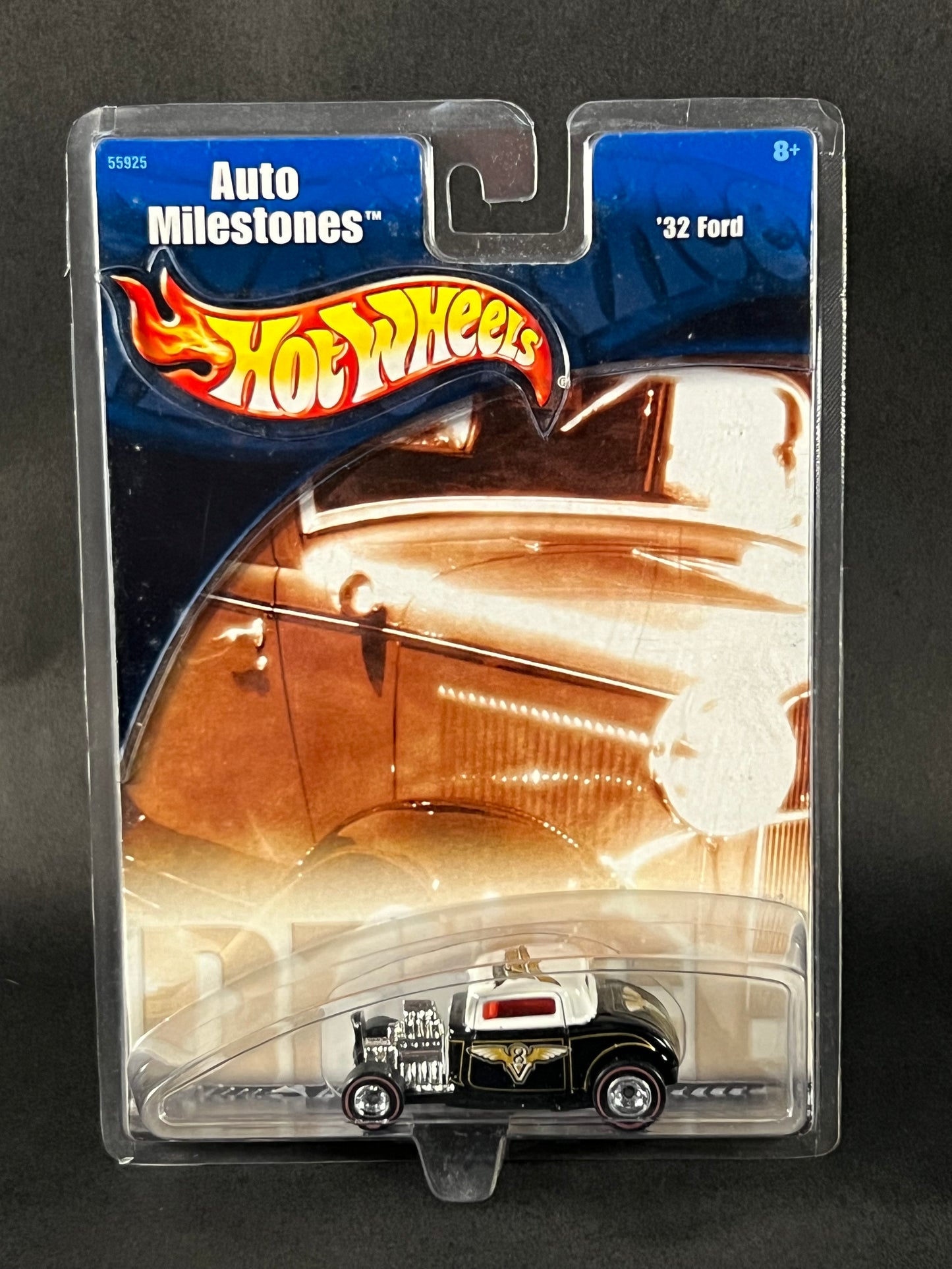 2001 Hot Wheels Auto Milestones '32 Ford, Black and White