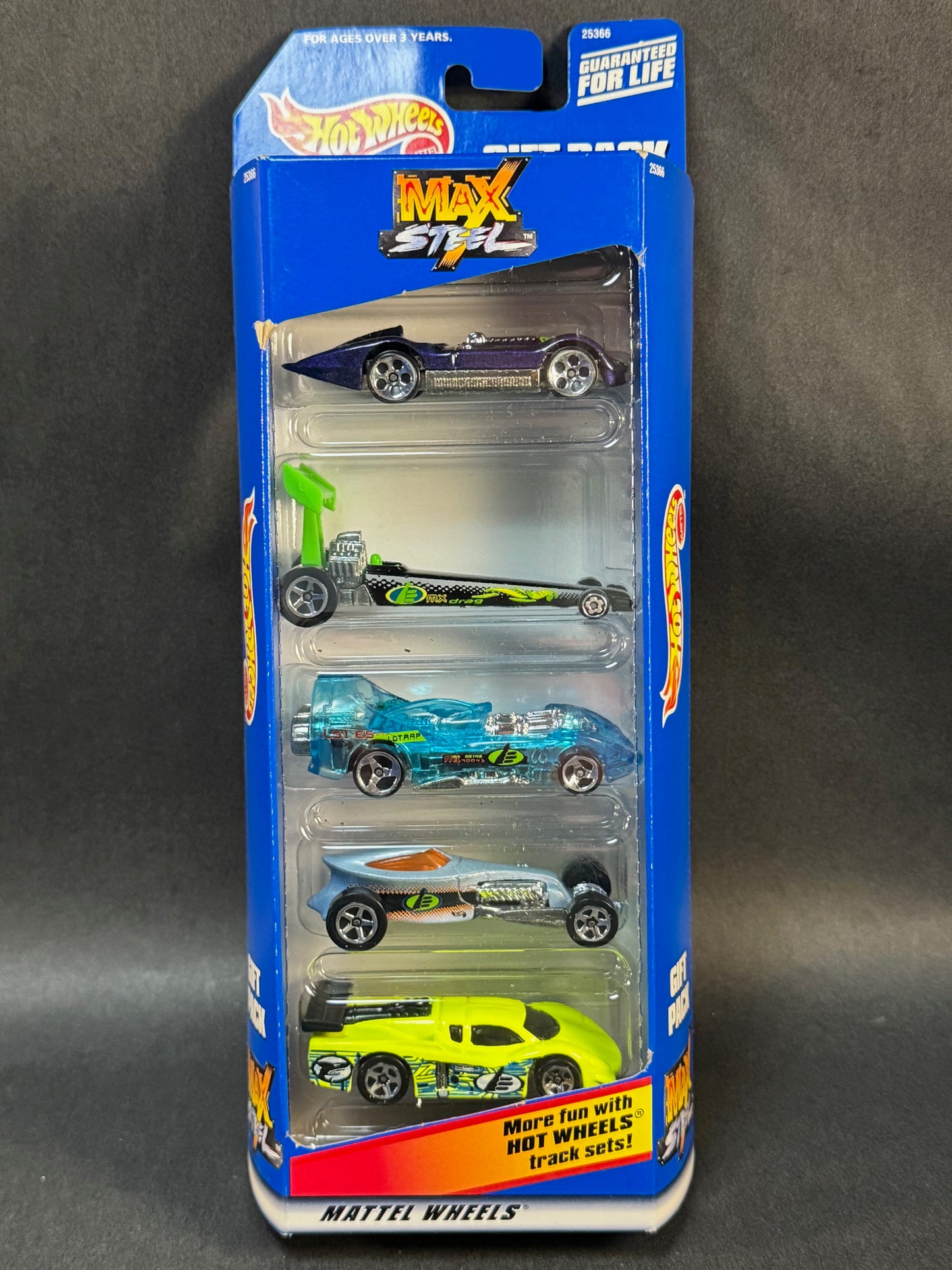 1999 Hot Wheels 5 Car Gift Pack Max Steel