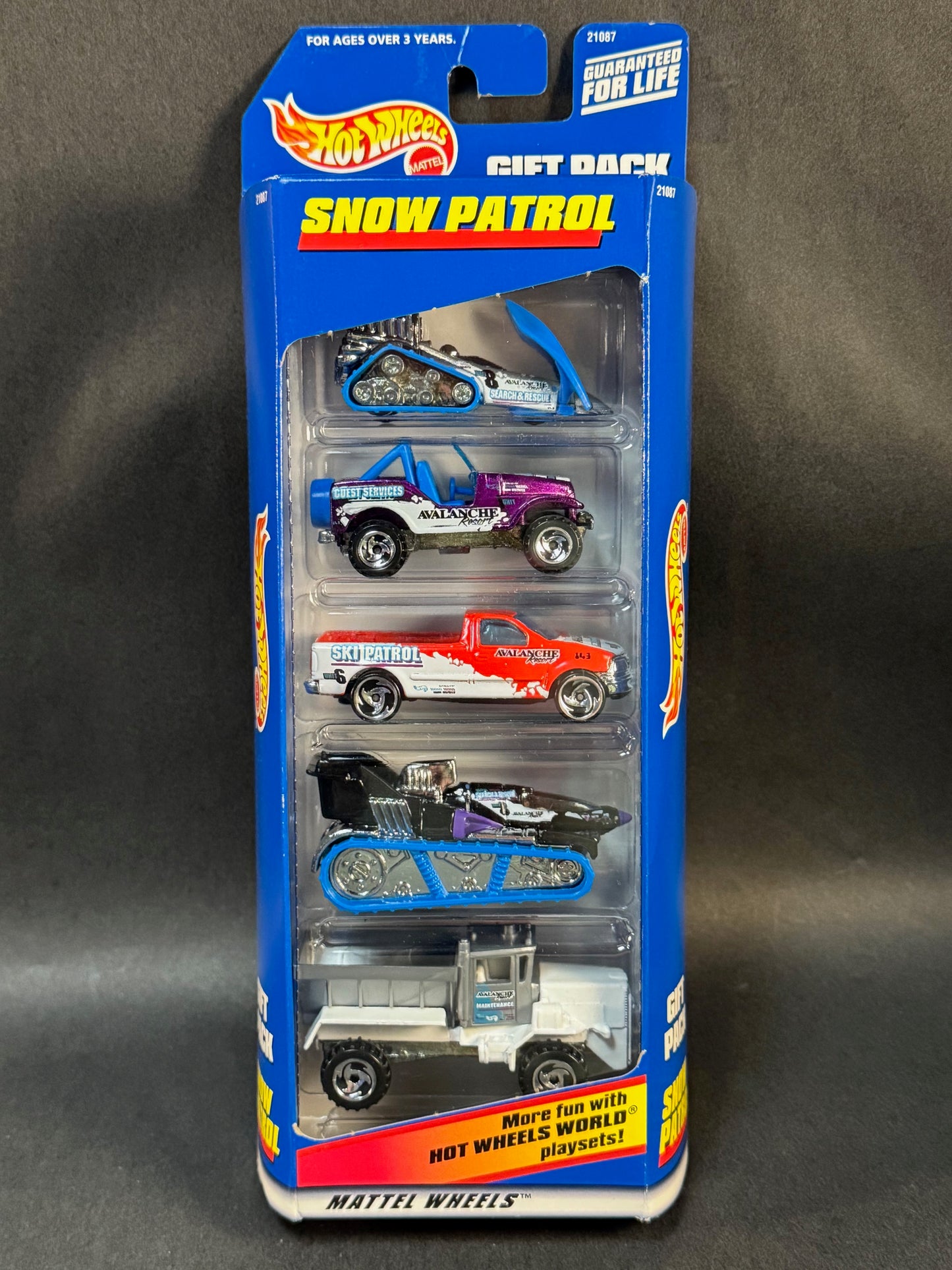 1998 Hot Wheels 5 Car Gift Pack Snow Patrol