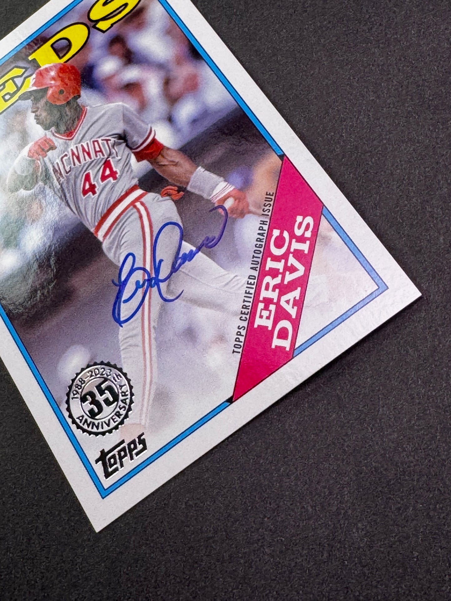 2023 Topps Series 1 1988 35th Anniversary Autograph 88BA-ED Eric Davis Cincinnati Reds