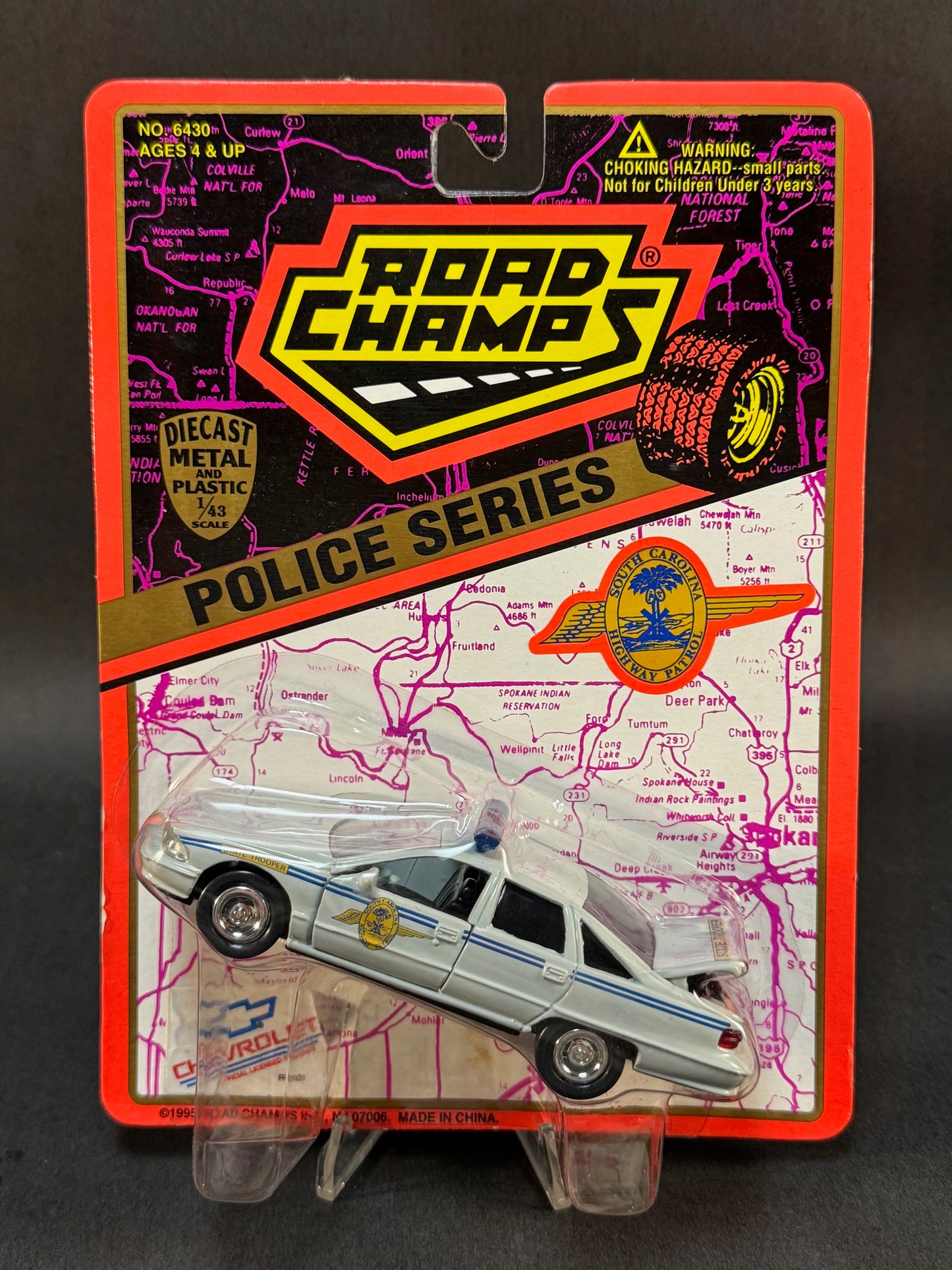 1995 Road Champs State Police Collector's Series South Carolina Highway Patrol, White