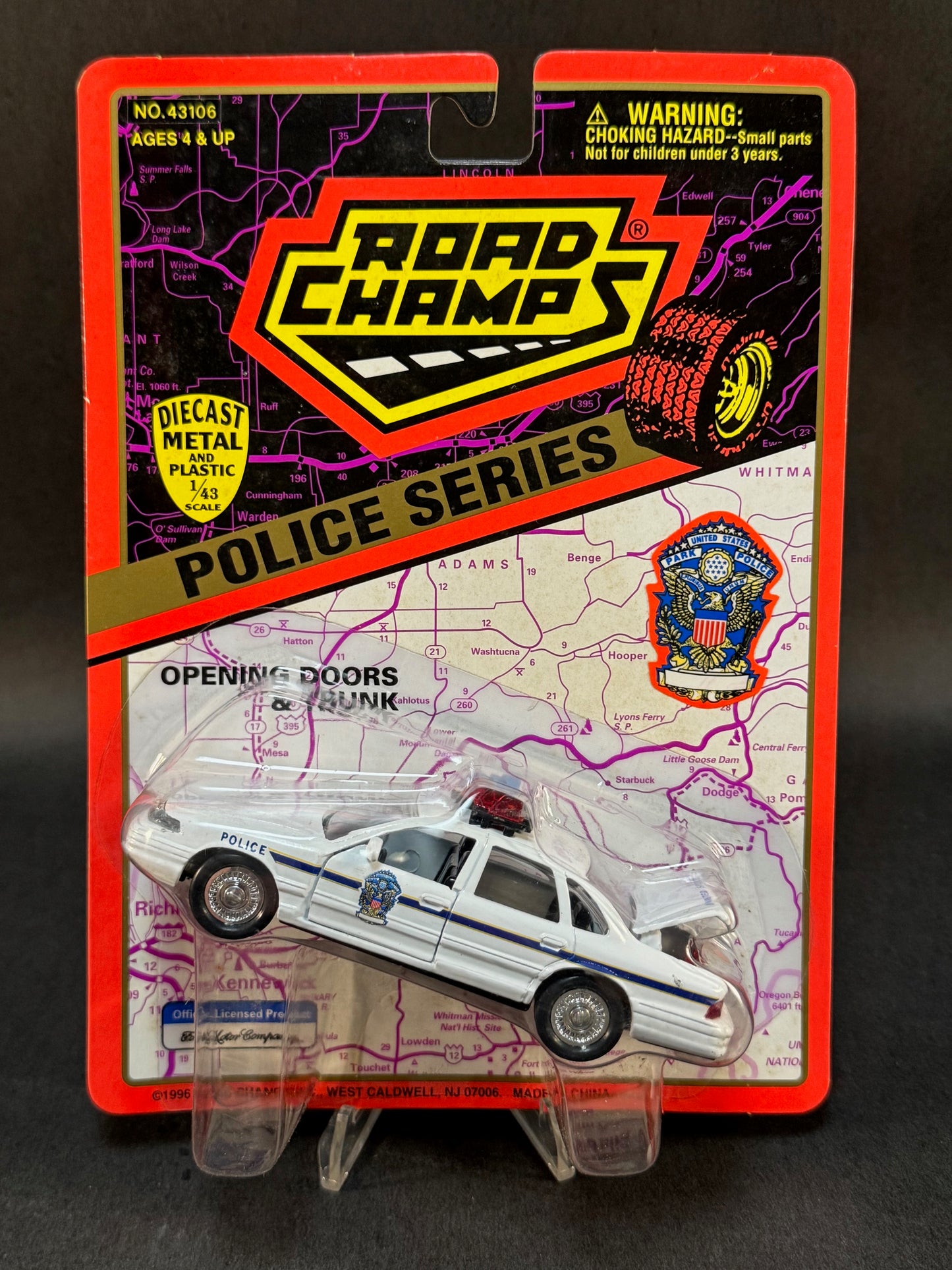 1996 Road Champs Police Car Series United States Park Police, White