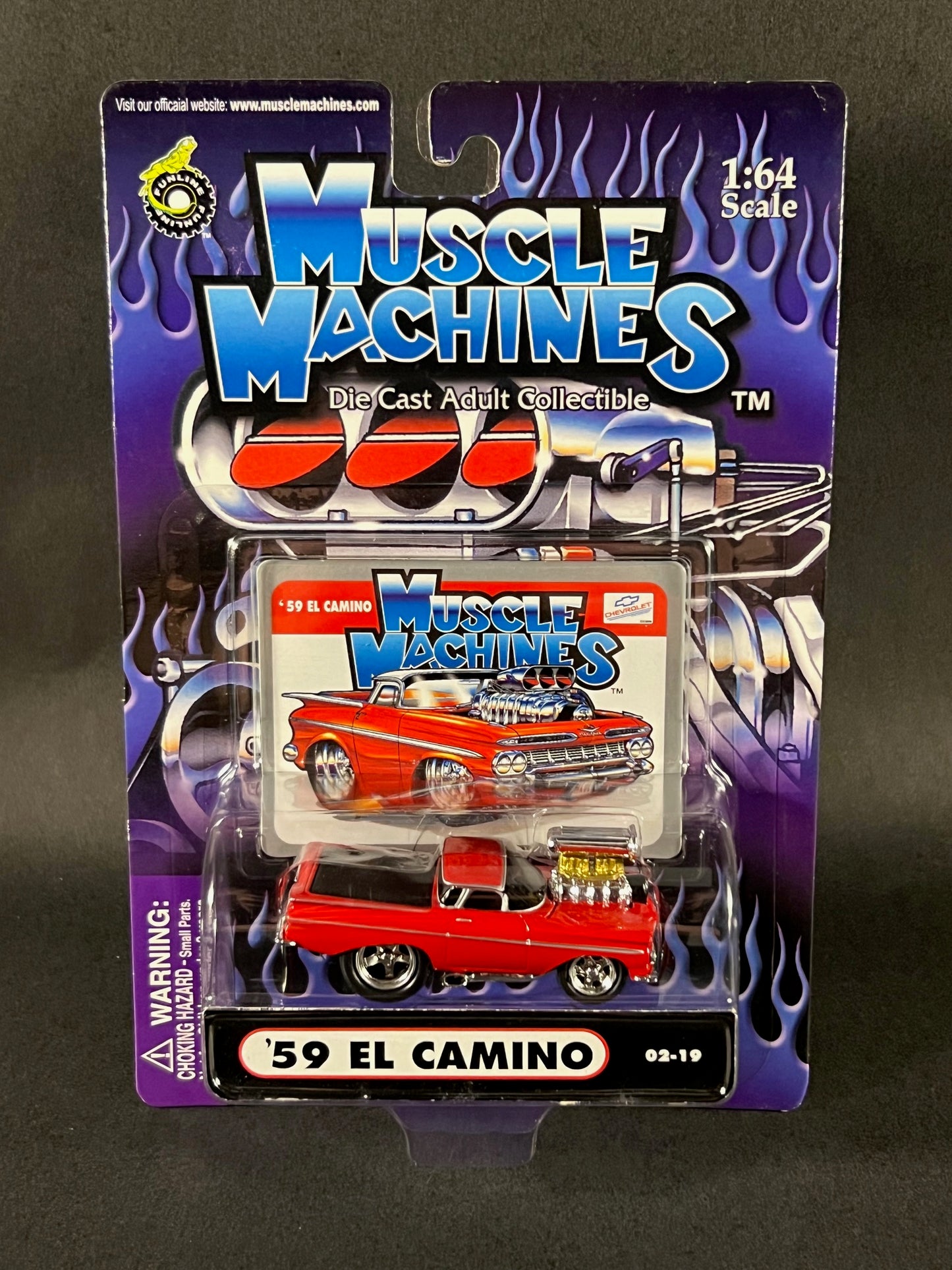 2002 Muscle Machines 02-19 '59 El Camino, Red