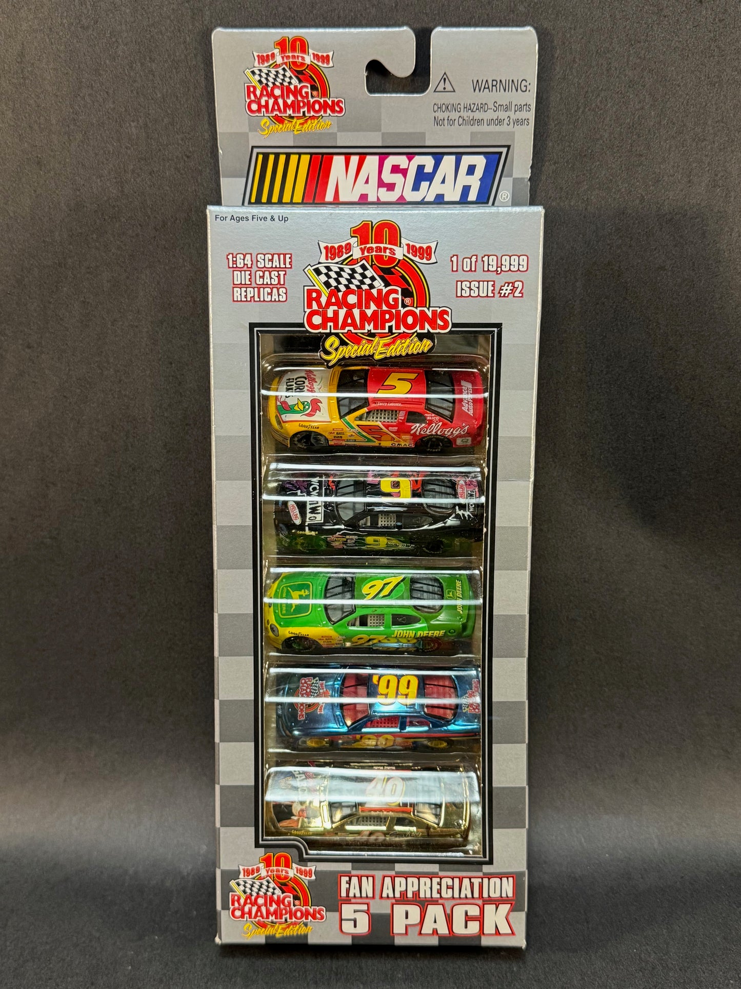 1999 Racing Champions Special Edition NASCAR Fan Appreciation 5 Pack Issue #2