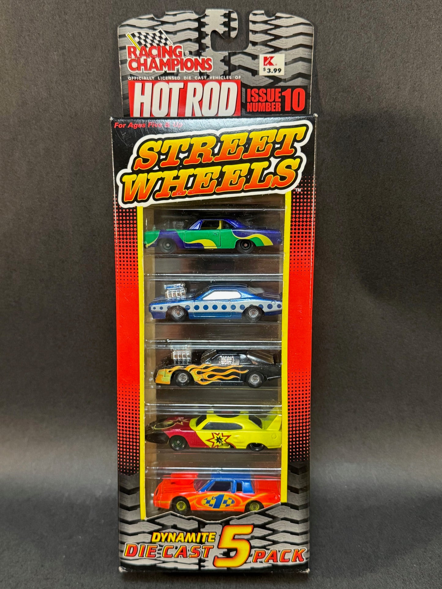 1998 Racing Champions Hot Rod Magazine Issue 10 Street Wheels Dynamite Diecast 5 Pack