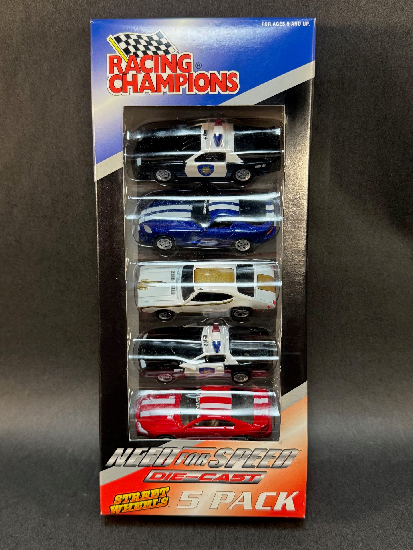 2001 Racing Champions Street Wheels Need For Speed Diecast 5 Pack