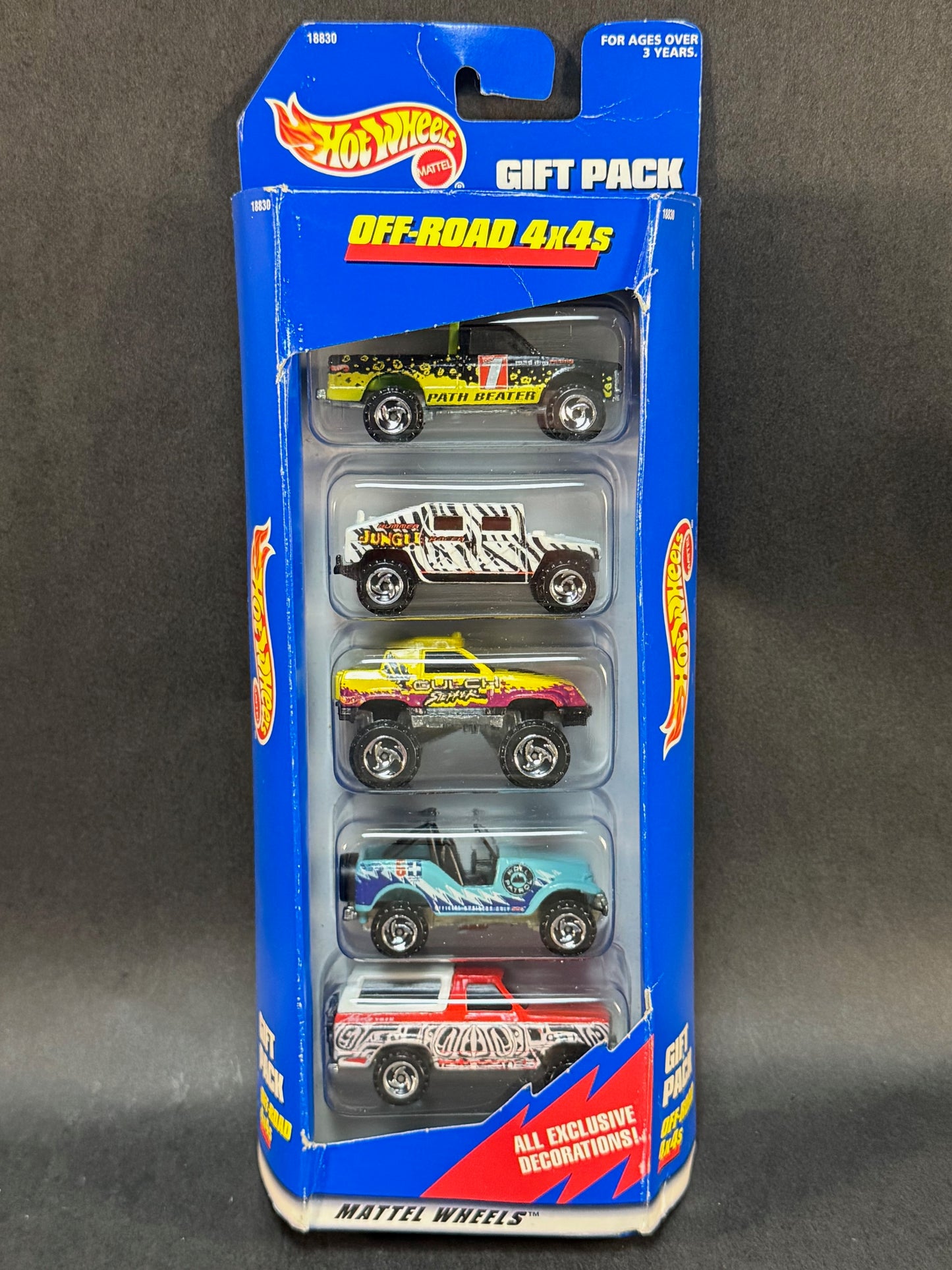1997 Hot Wheels 5 Car Gift Pack Off-Road 4x4s