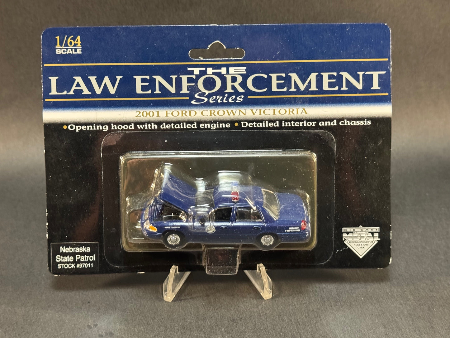 2001 SpecCast Law Enforcement Series Ford Crown Victoria Nebraska State Patrol #97011