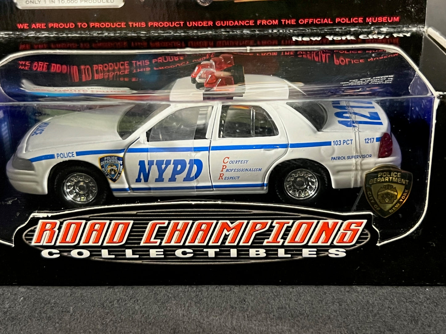 1999 Road Champs Collectibles Police Series 1 New York City Police Department NYPD