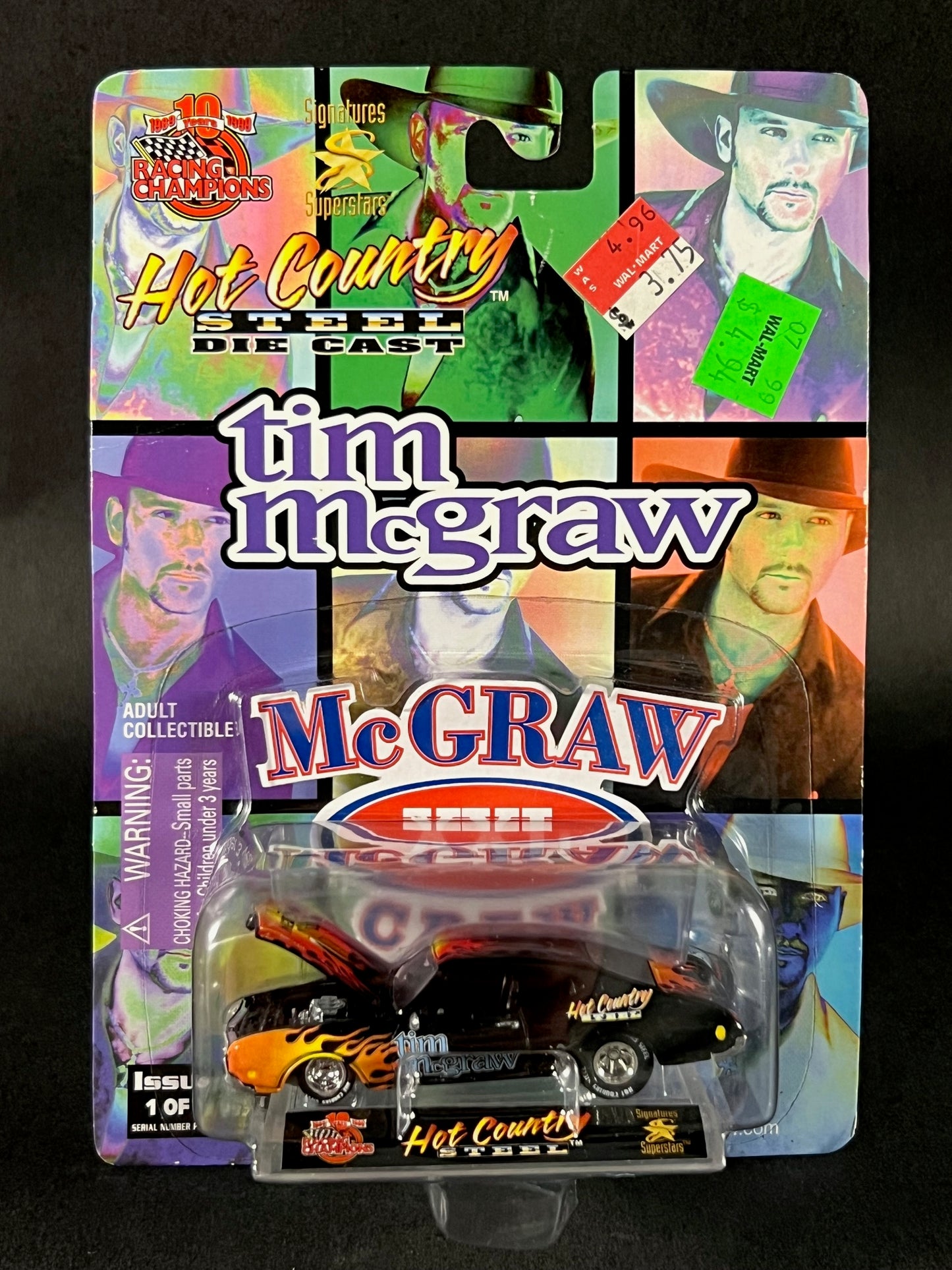 1999 Racing Champions Hot Country Steel #43 Tim McGraw, Black