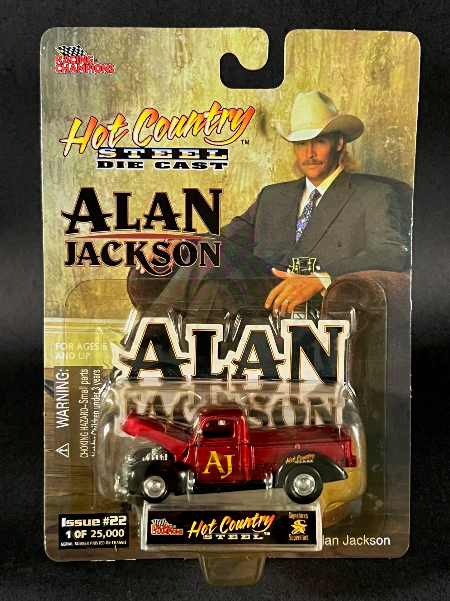 1998 Racing Champions Hot Country Steel Issue #22 Alan Jackson, Red