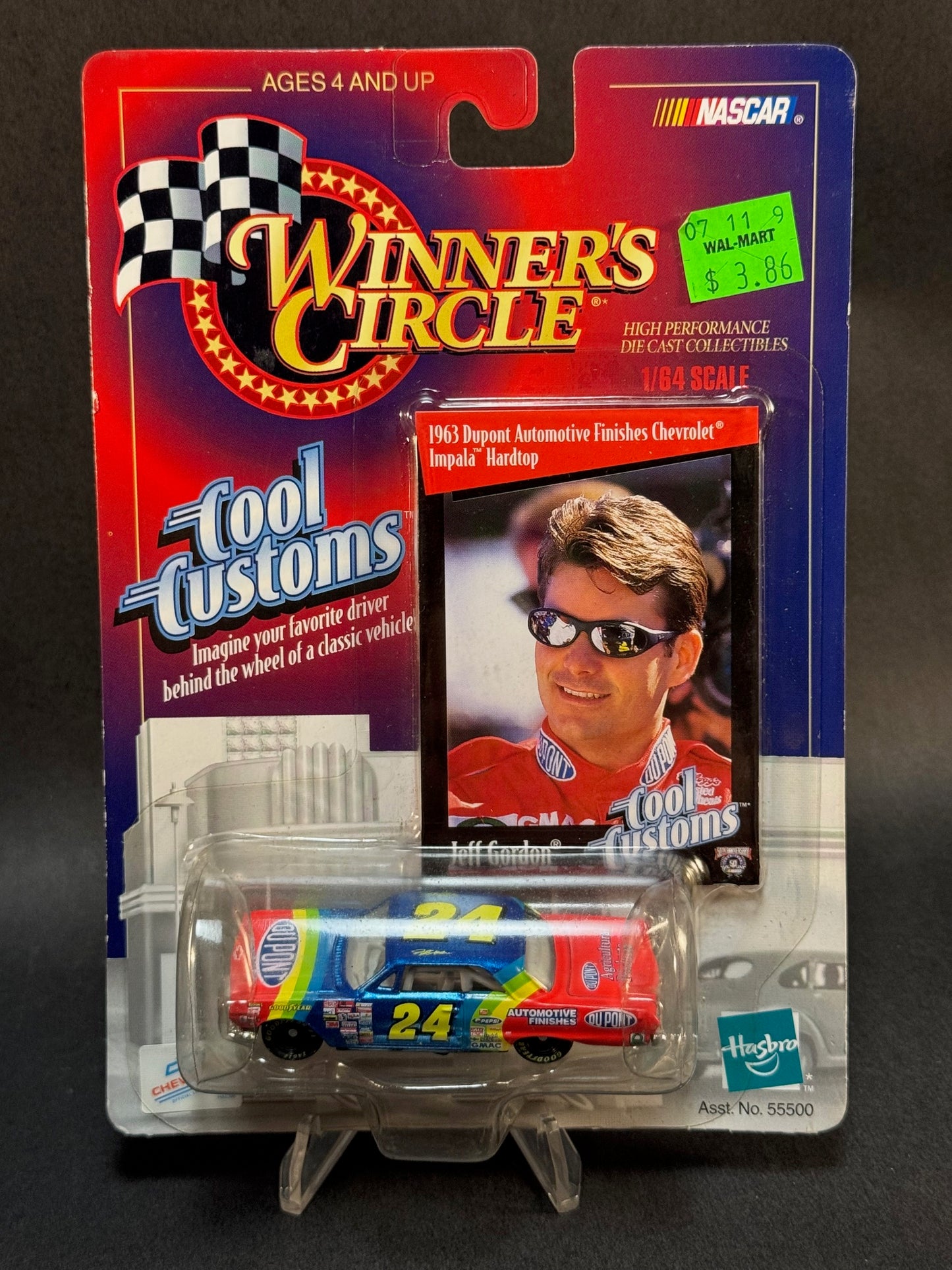 1998 Winner's Circle Cool Customs NASCAR #24 Jeff Gordon 1963 Dupont Chevrolet Impala Hardtop