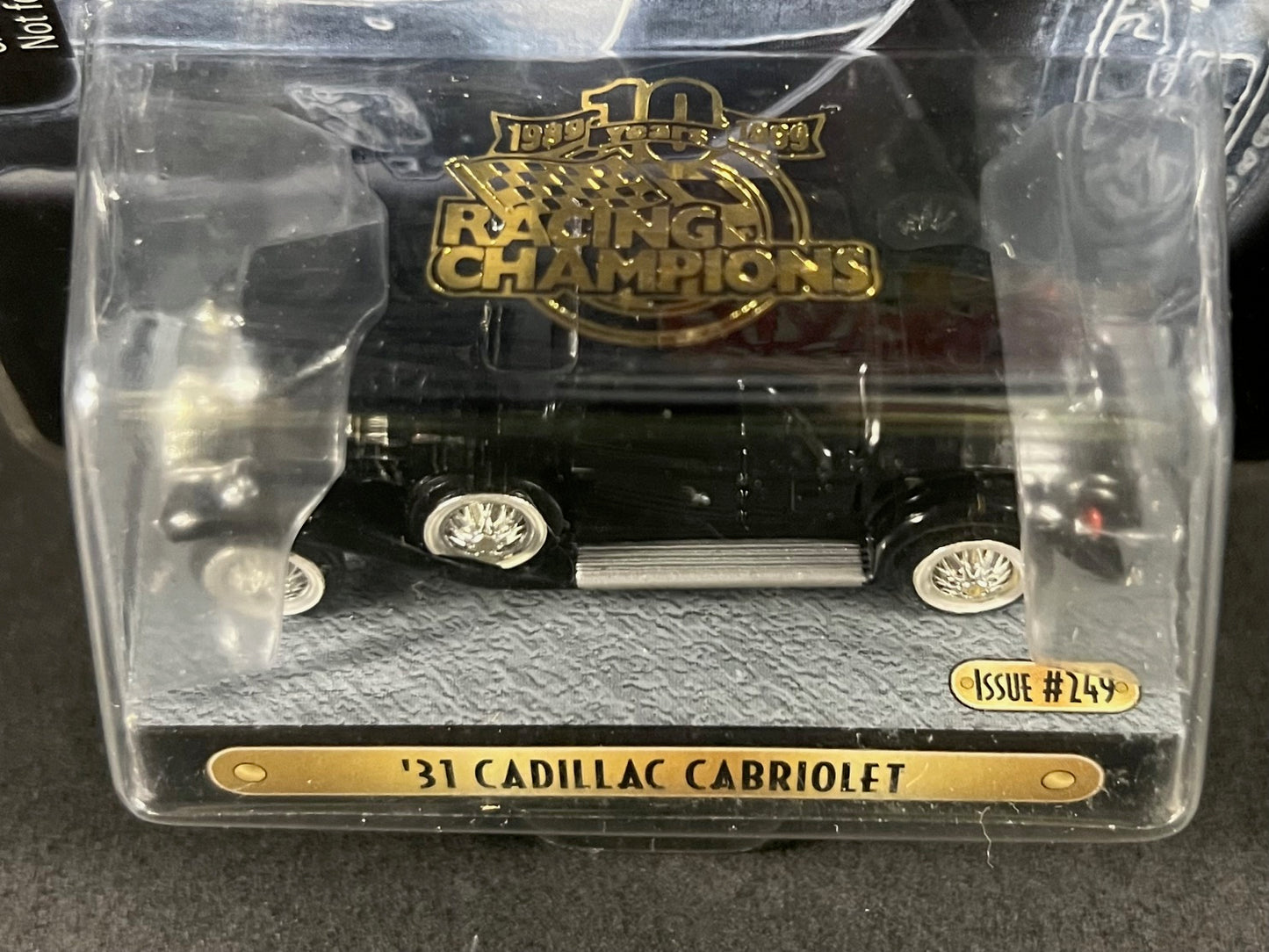 1999 Racing Champions MINT 10 Years Issue #249 '31 Cadillac Cabriolet, Black