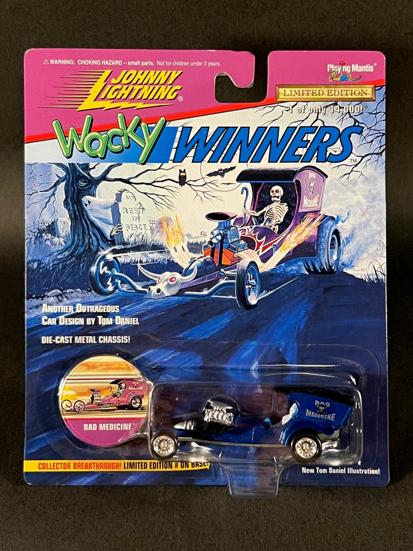 1996 Johnny Lightning Wacky Winners Series 4 Bad Medicine, Blue