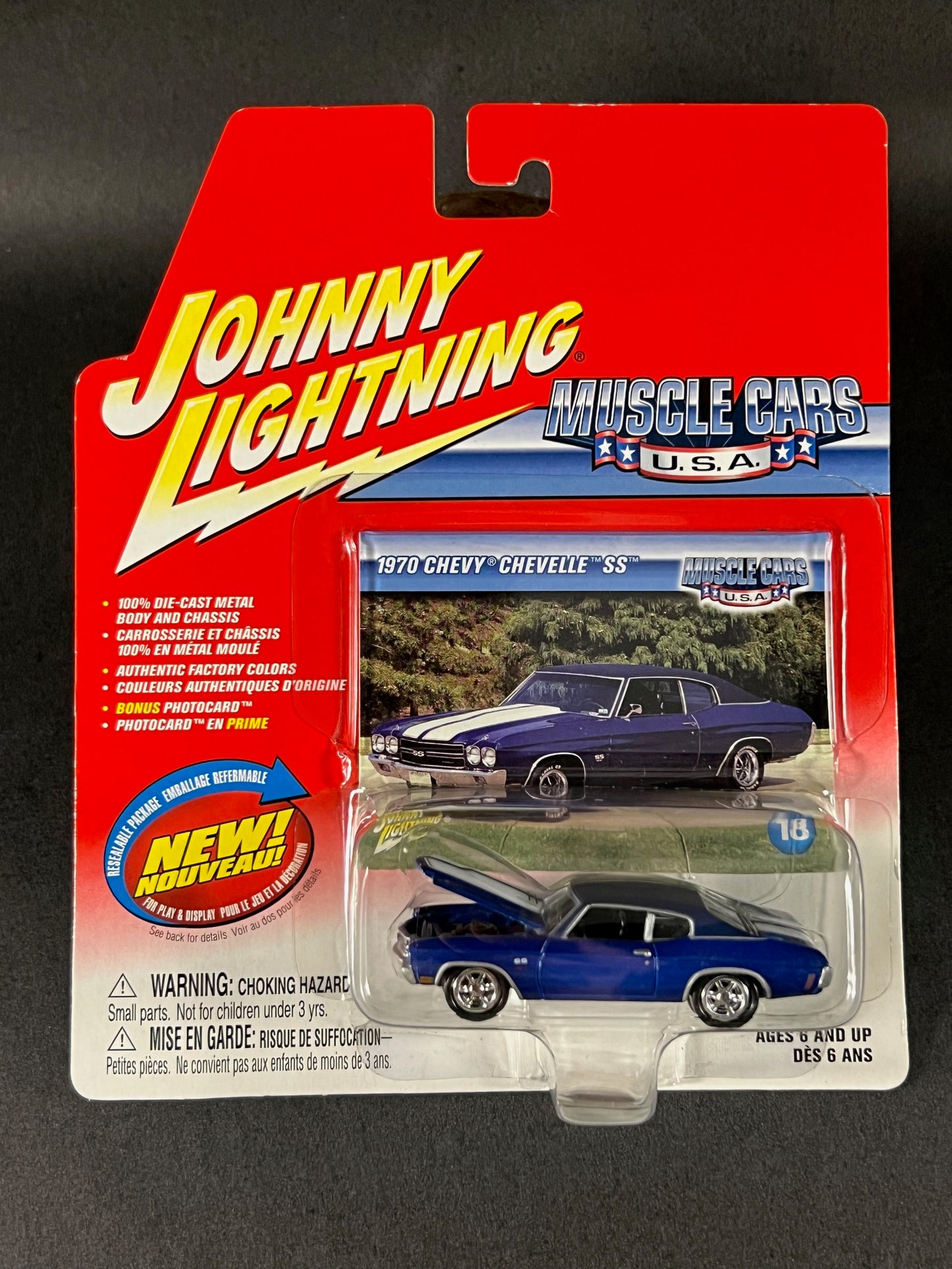 Johnny Lightning 2003 Muscle Cars USA #18 1970 Chevy Chevelle, Blue