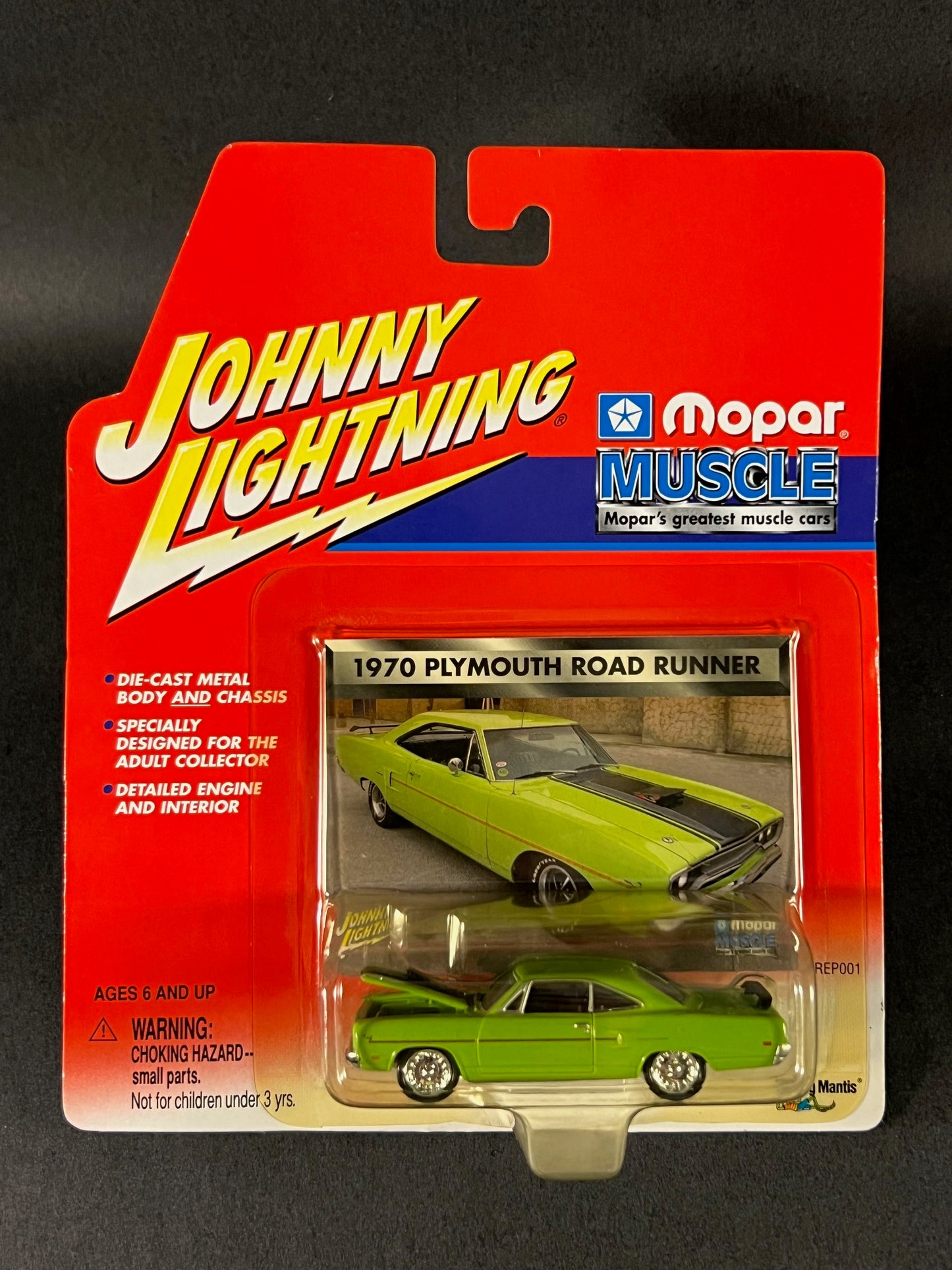 2001 Johnny Lightning Mopar Muscle 1970 Plymouth Road Runner, Green