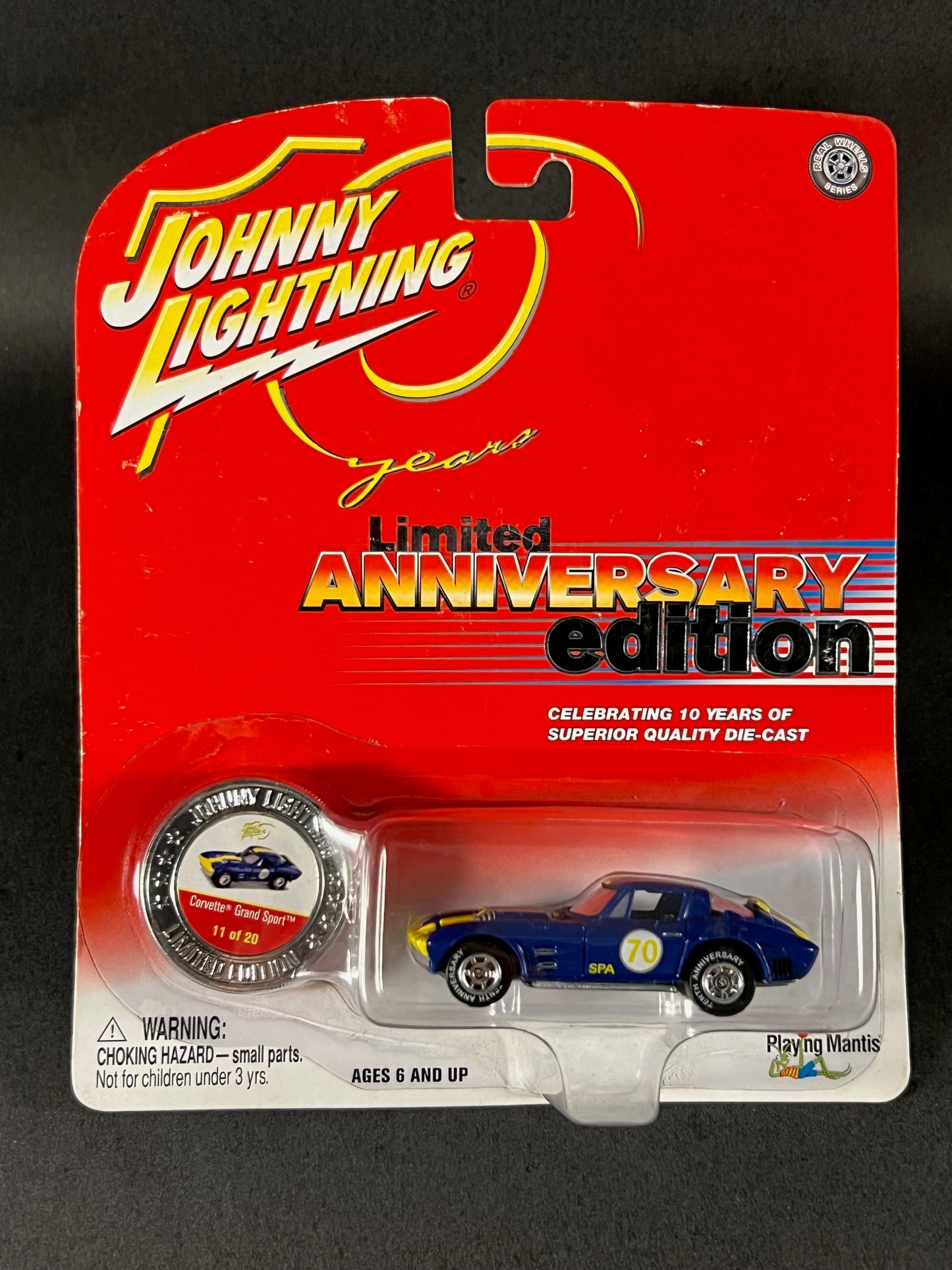 2004 Johnny Lightning 10 Years Anniversary Edition #11 Corvette Grand Sport, Blue