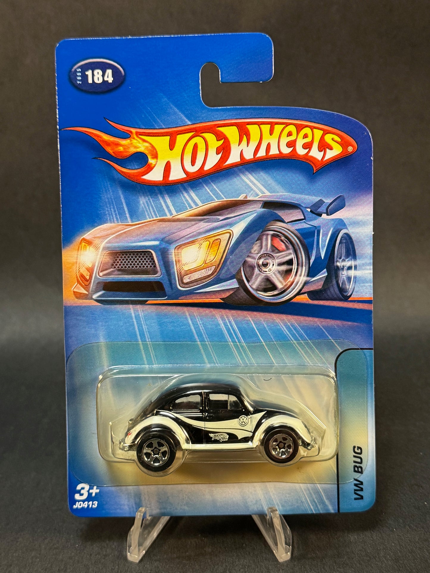 2004 Hot Wheels Kar Keepers Exclusive VW Bug, Blue and White