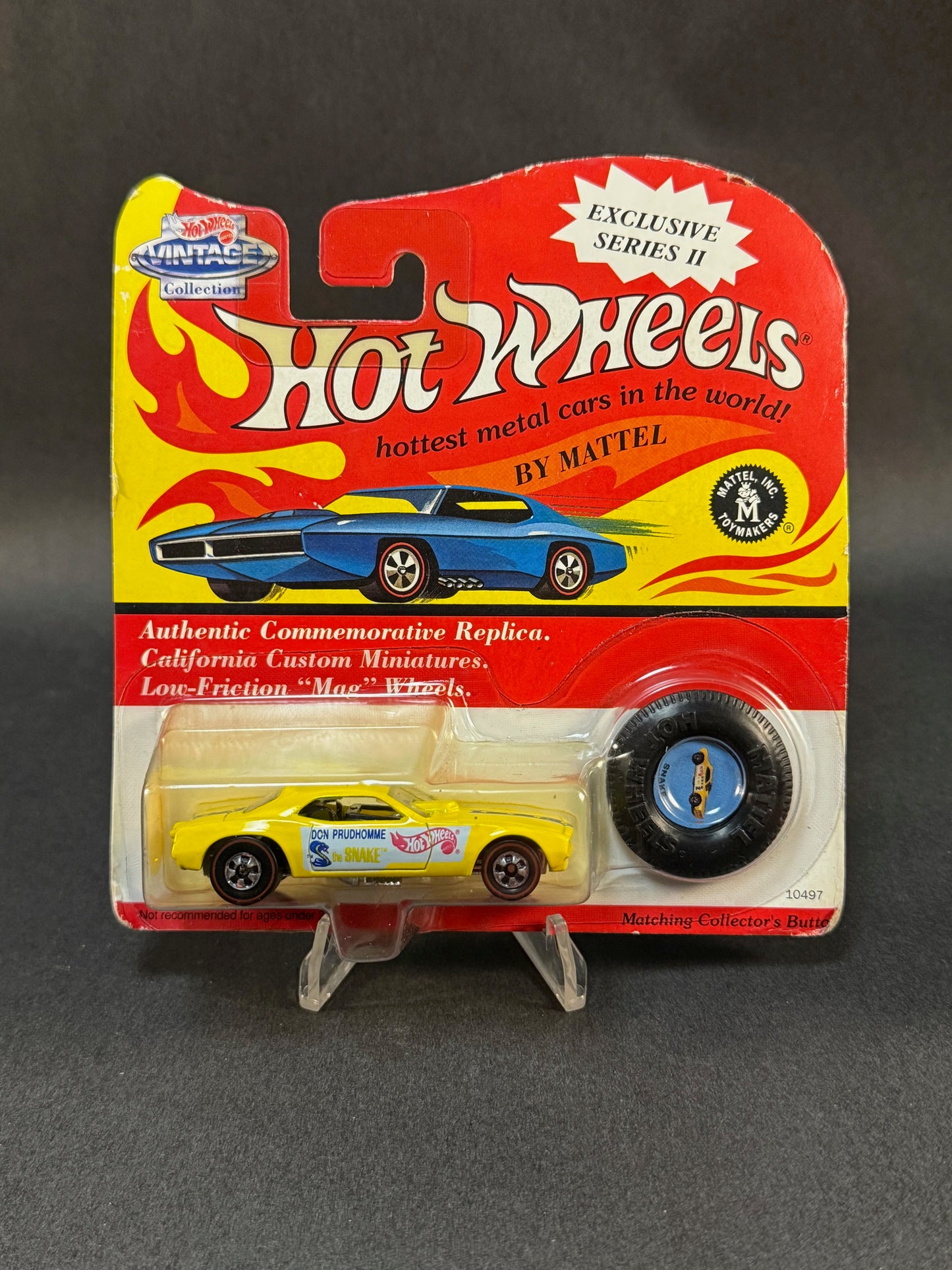 1993 Hot Wheels Vintage Collection Exclusive Series II Snake, Yellow