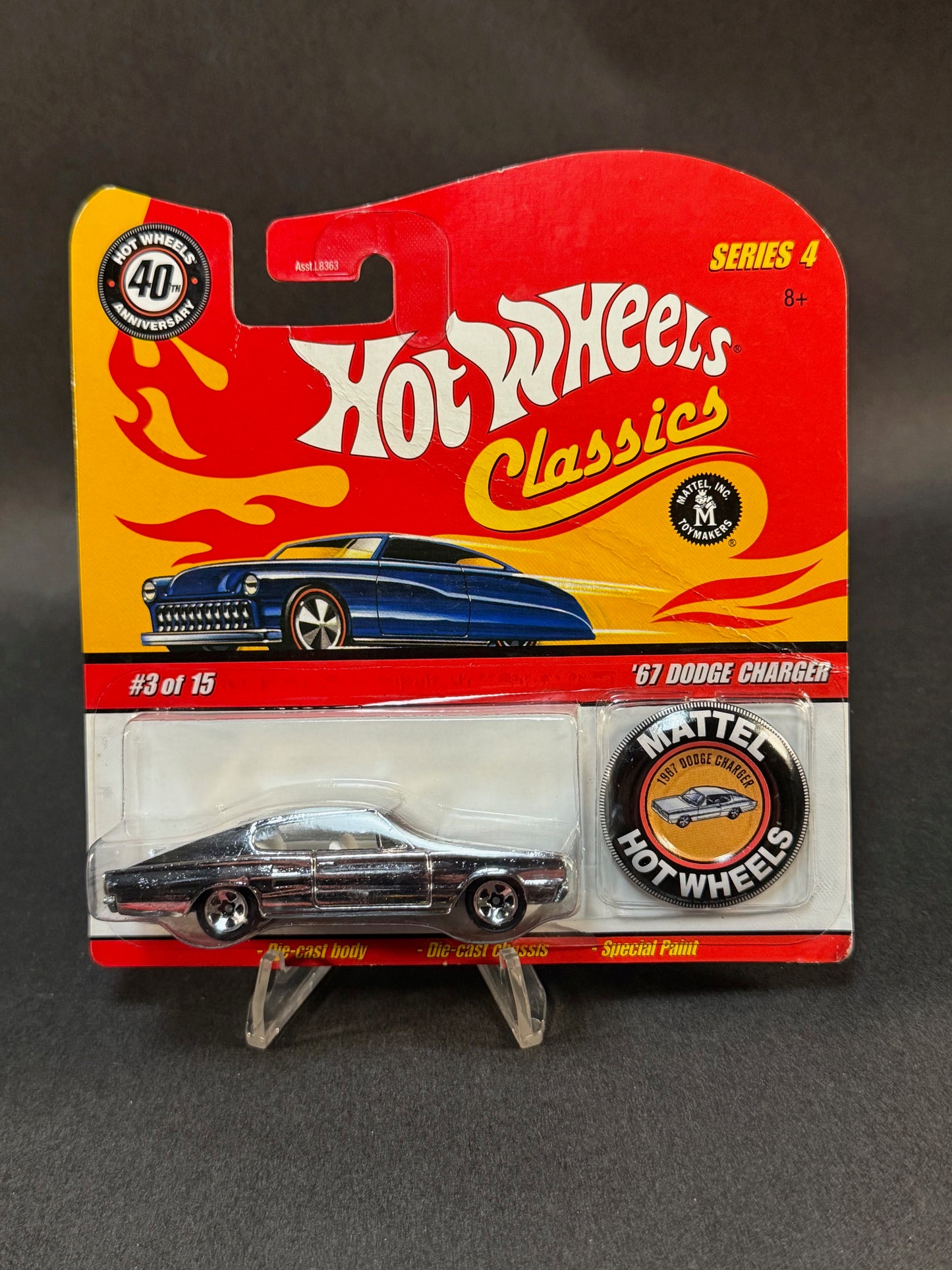2007 Hot Wheels Classics 40th Anniversary Collection #3 '67 Dodge Charger, Chrome